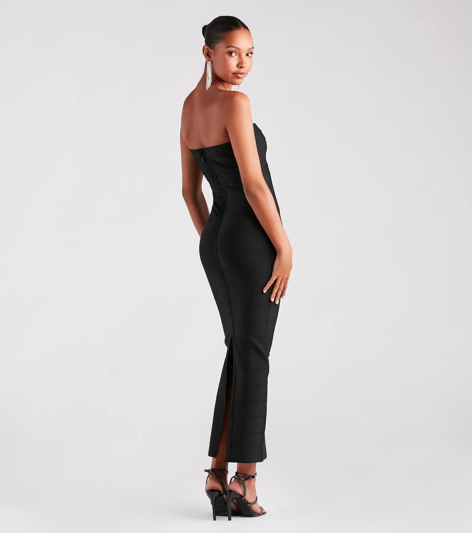 Danna Formal Strapless Long Bandage Dress - Image 2