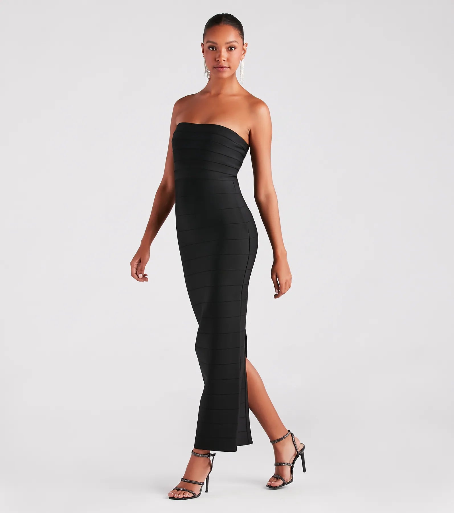 Danna Formal Strapless Long Bandage Dress - Image 3