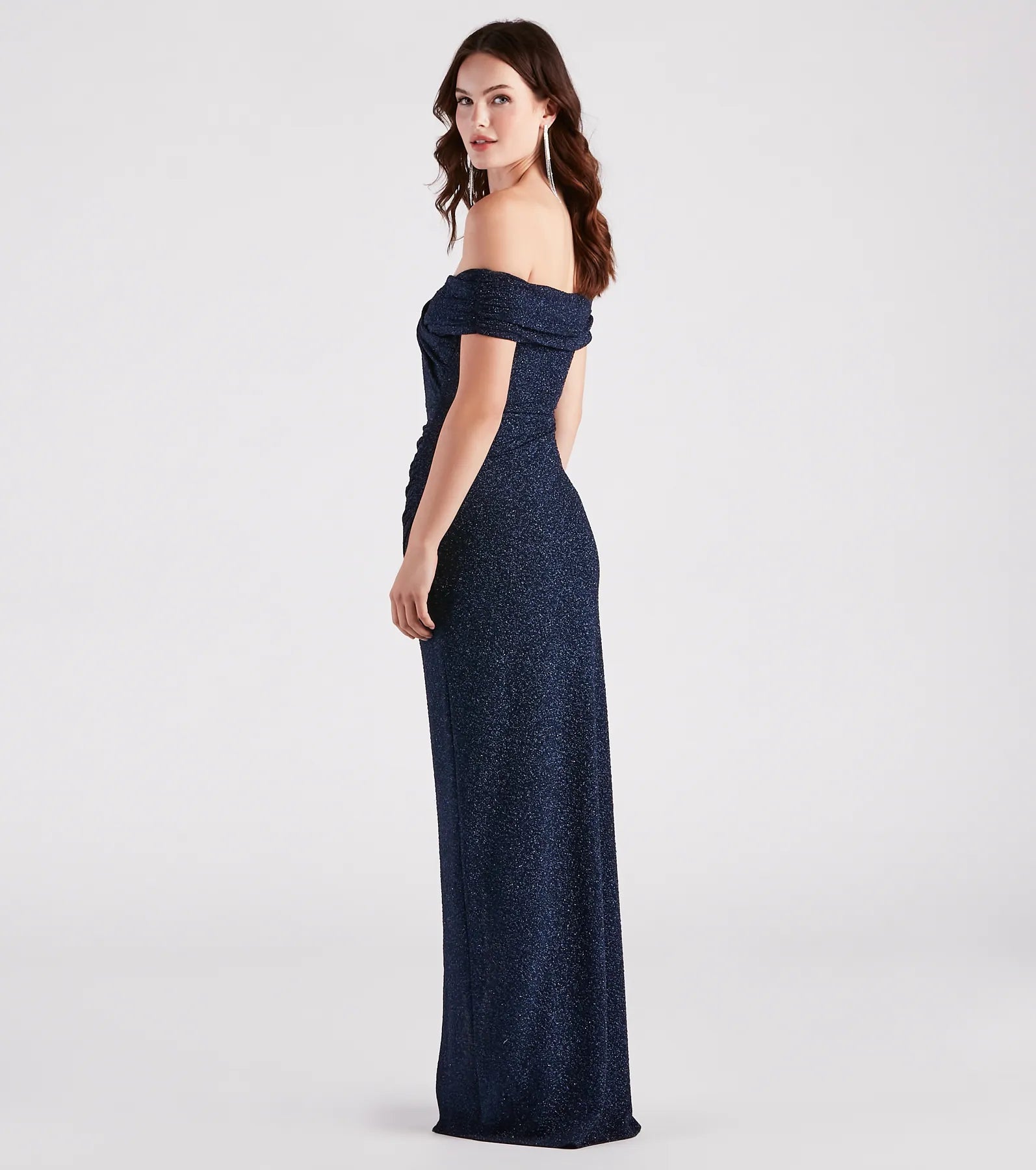 Bebe Formal Glitter Wrap Dress - Image 14