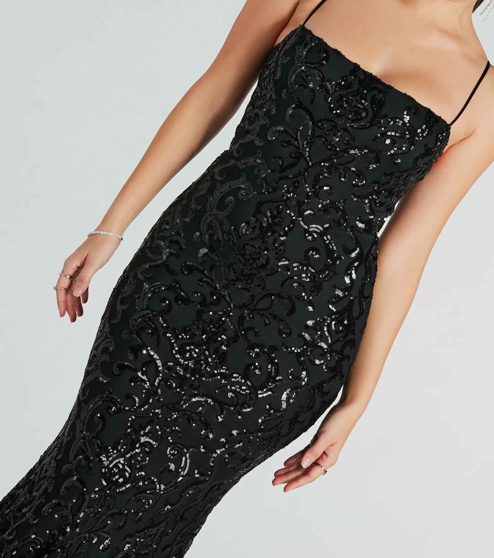 Noemi Formal Sequin A-Line Dress - Image 13