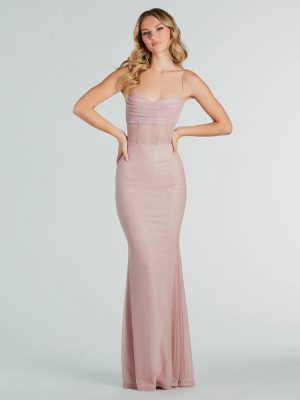 Liv Formal Glitter Corset Mermaid Long Dress