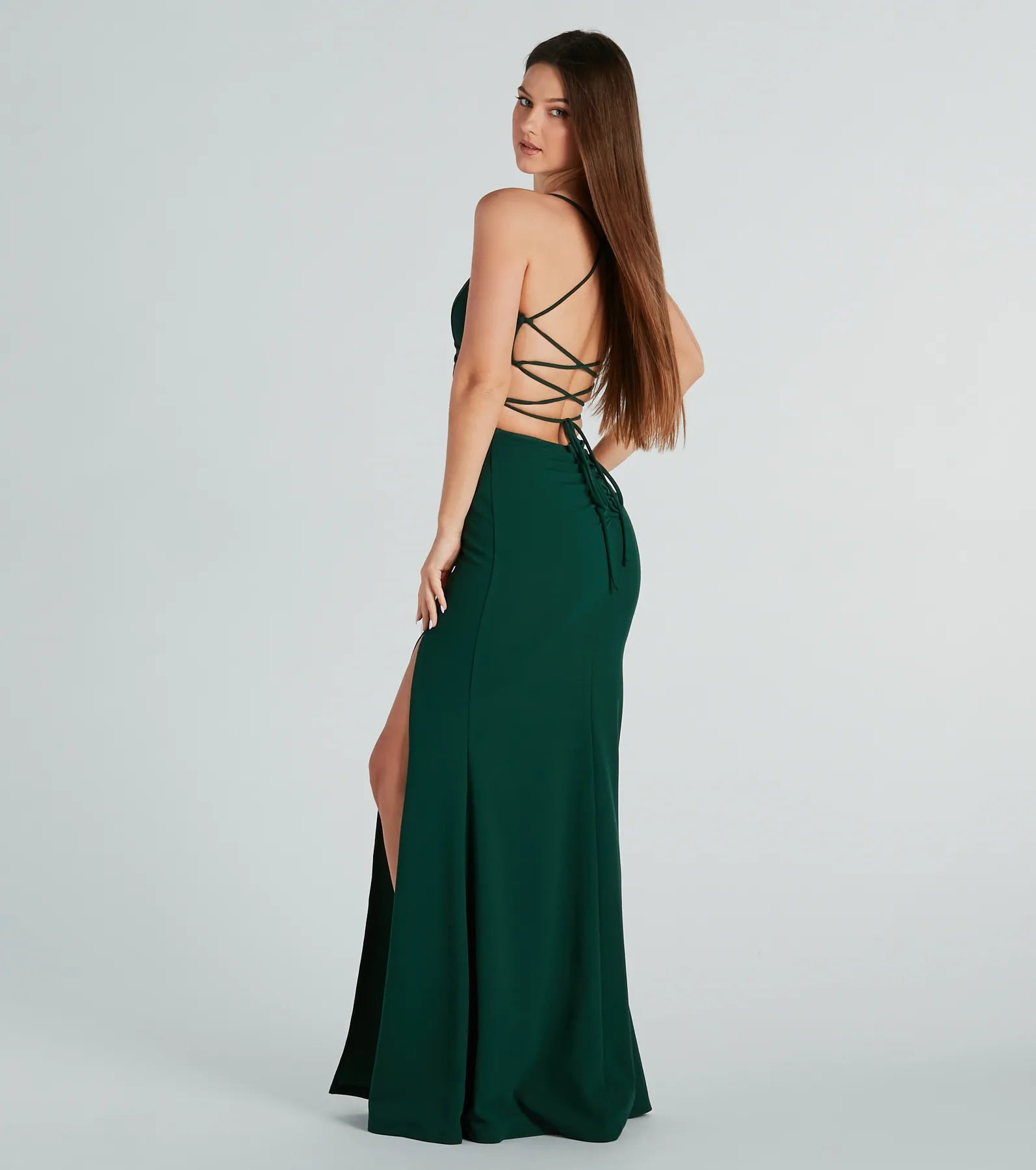 Laylah Formal Lace-Up Back Mermaid Dress - Image 2
