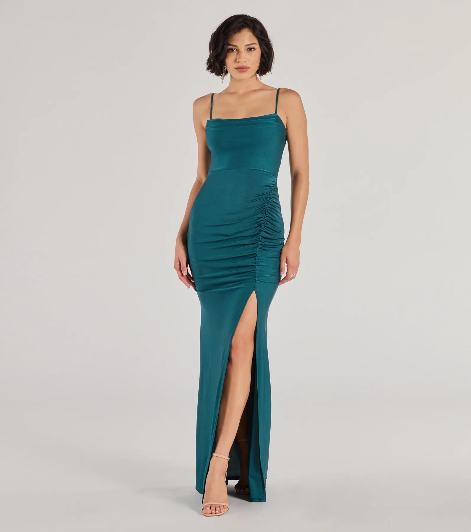 Marsha Cowl Neck Mermaid Formal Dress - Image 13