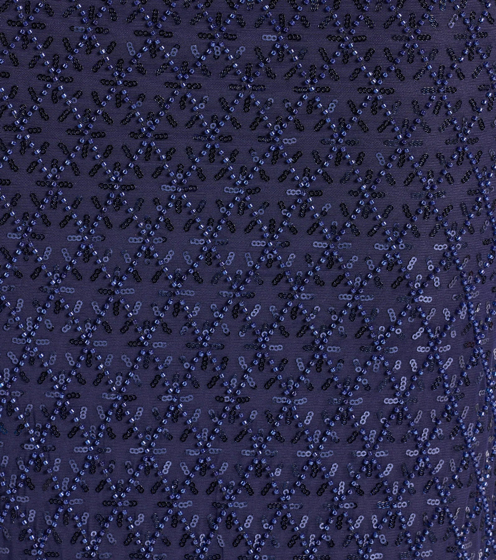 Dovie Sequin Beaded Mesh Column Dress - Image 3