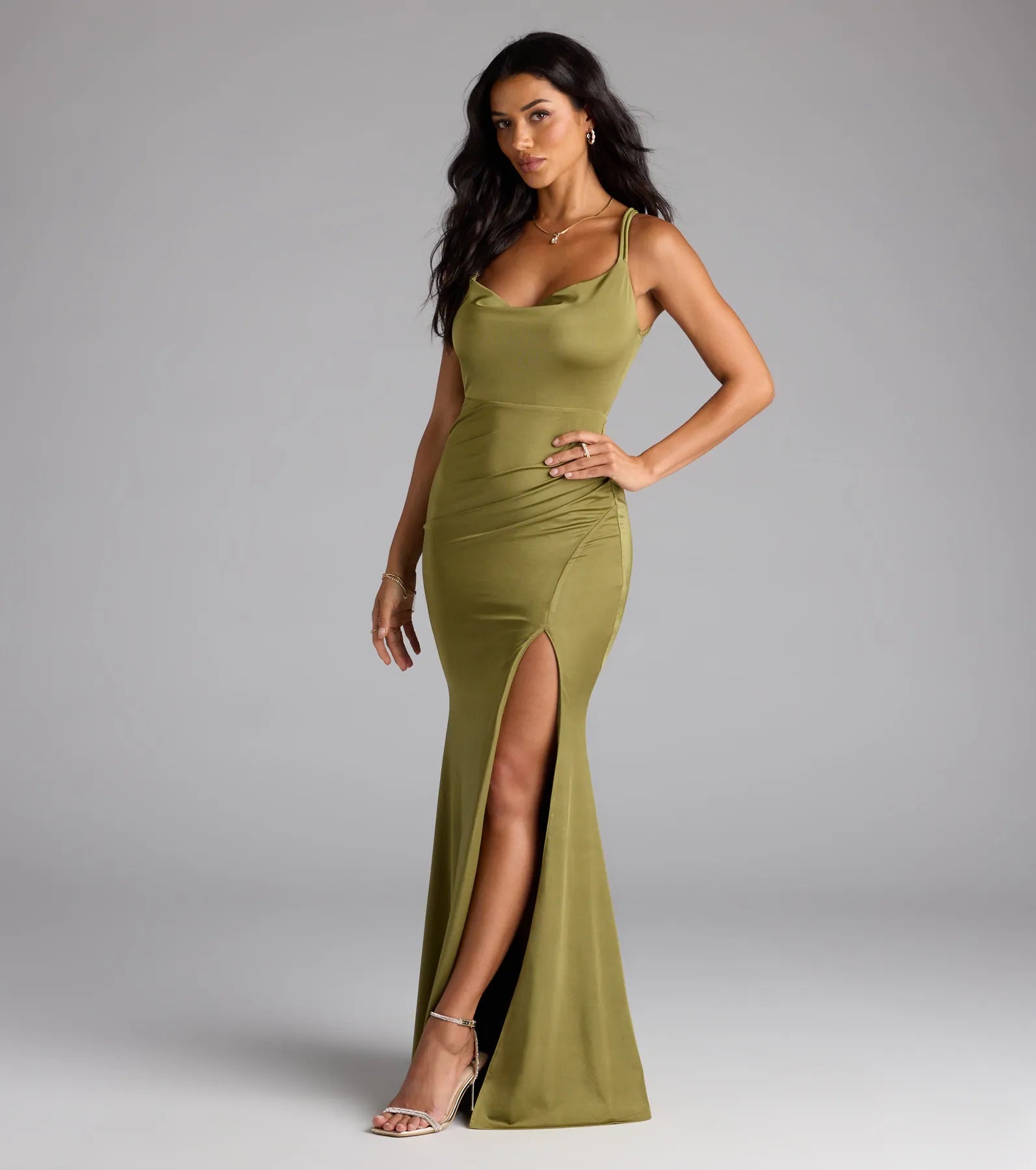 Fabienne Open Back Slit Mermaid Formal Dress - Image 4