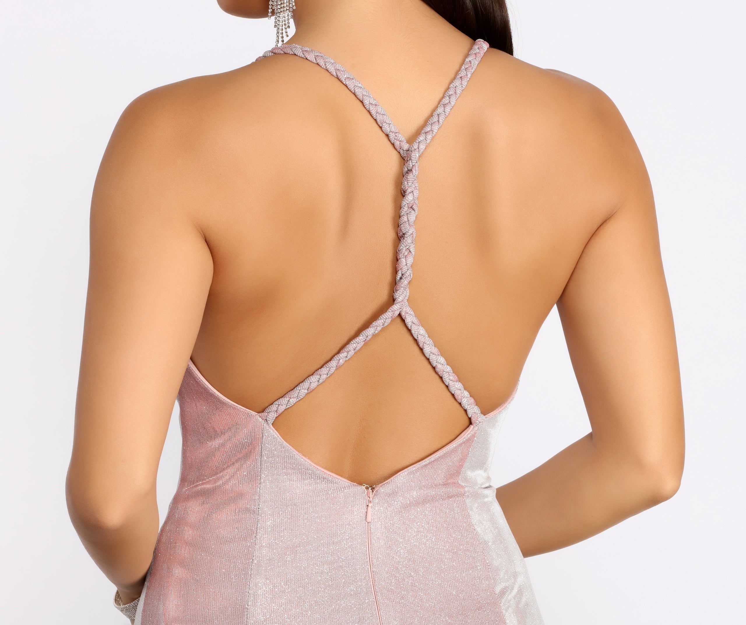 Evita Formal Glitter Mermaid Dress - Image 4