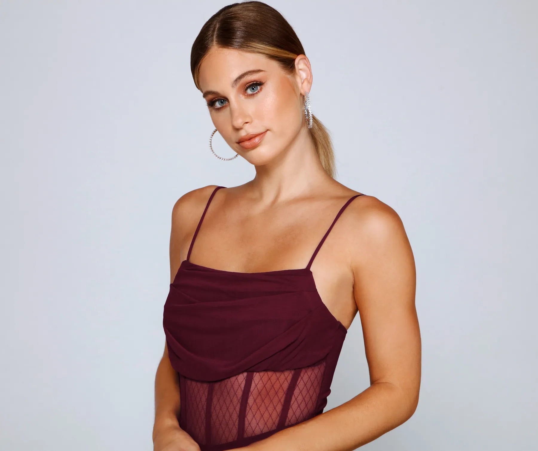 Sheer And Stunning Corset Mini Dress - Image 7