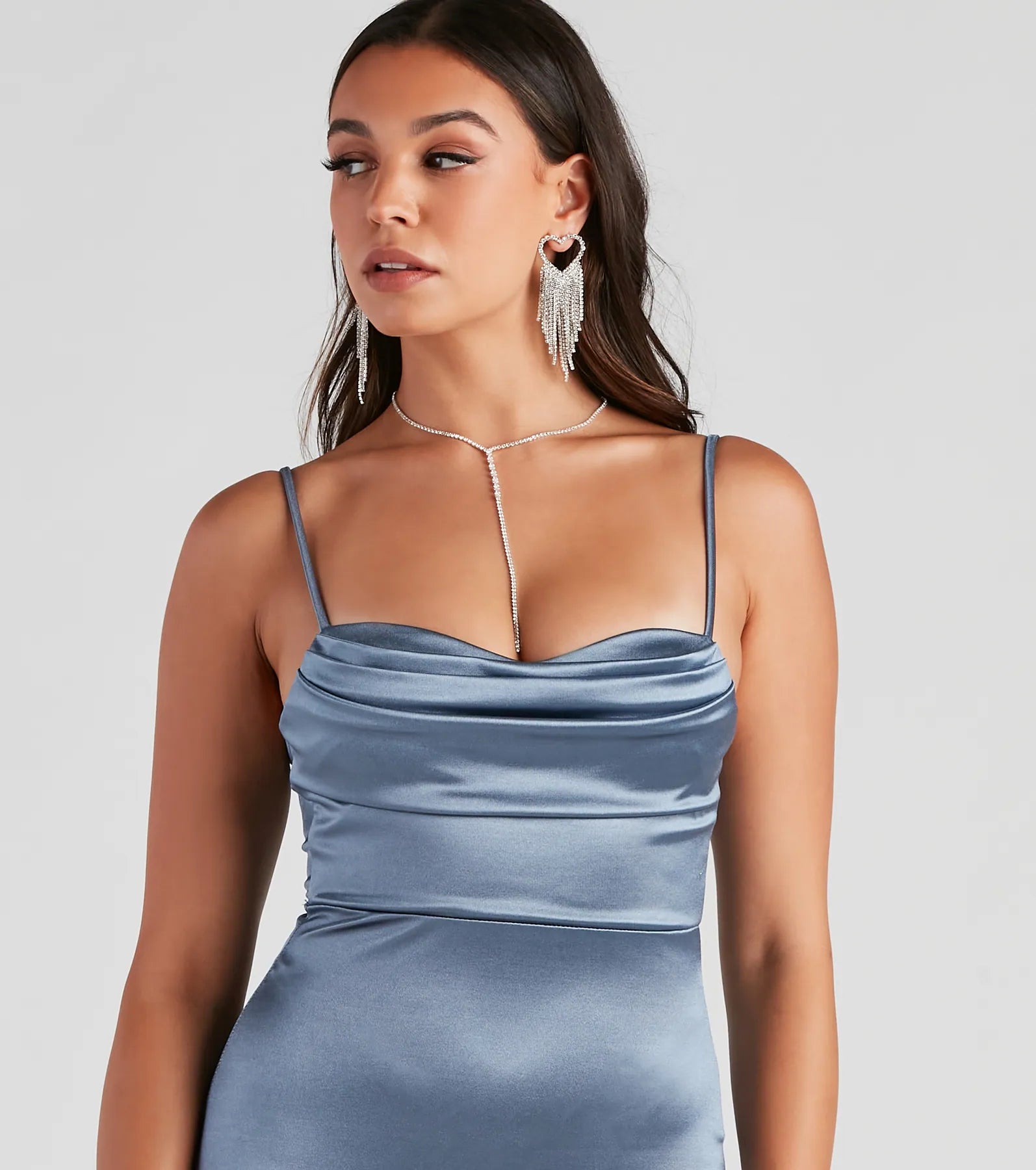 Reign The Night Satin Midi Dress - Image 20