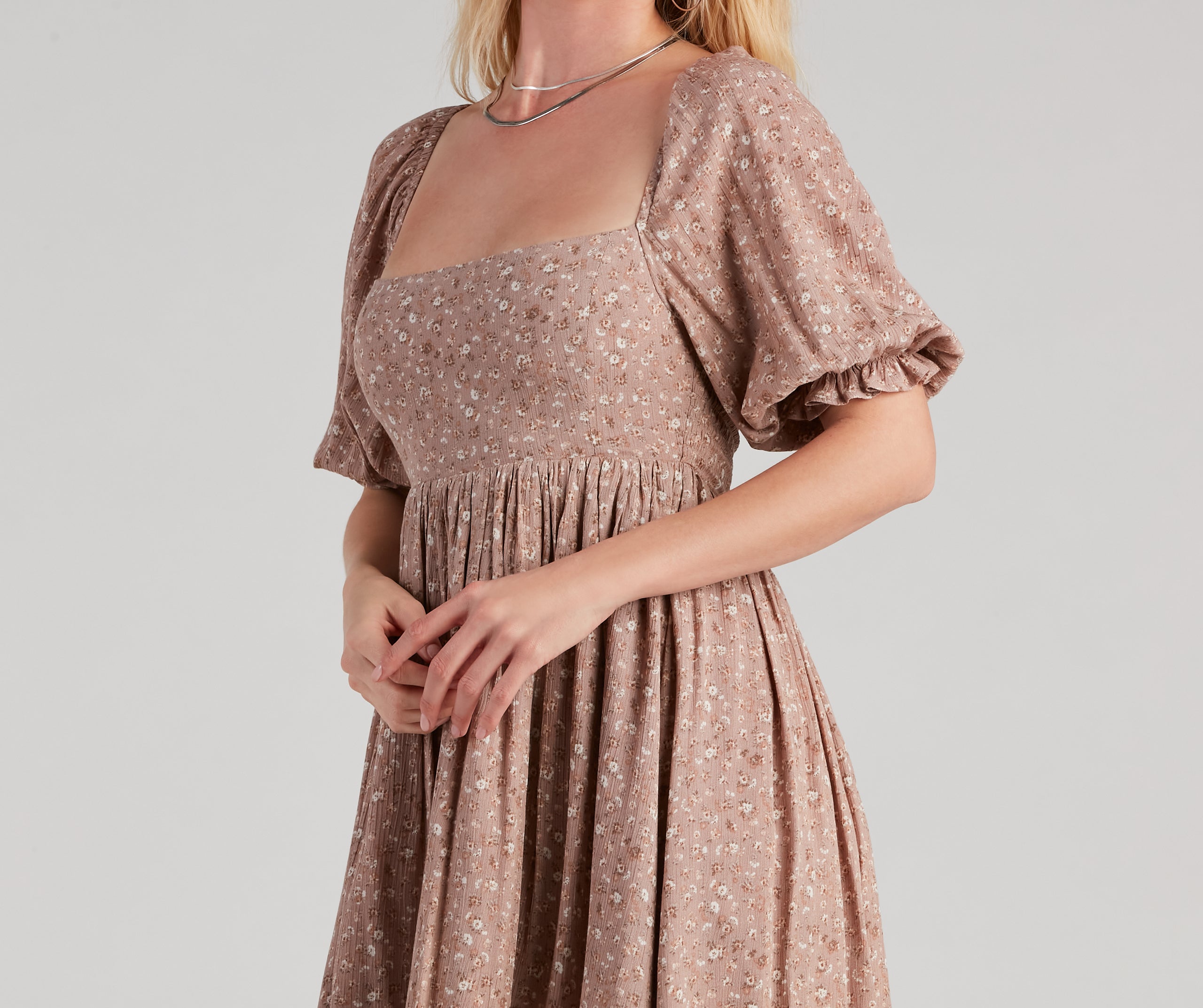 Total Chica Floral Skater Dress - Image 4