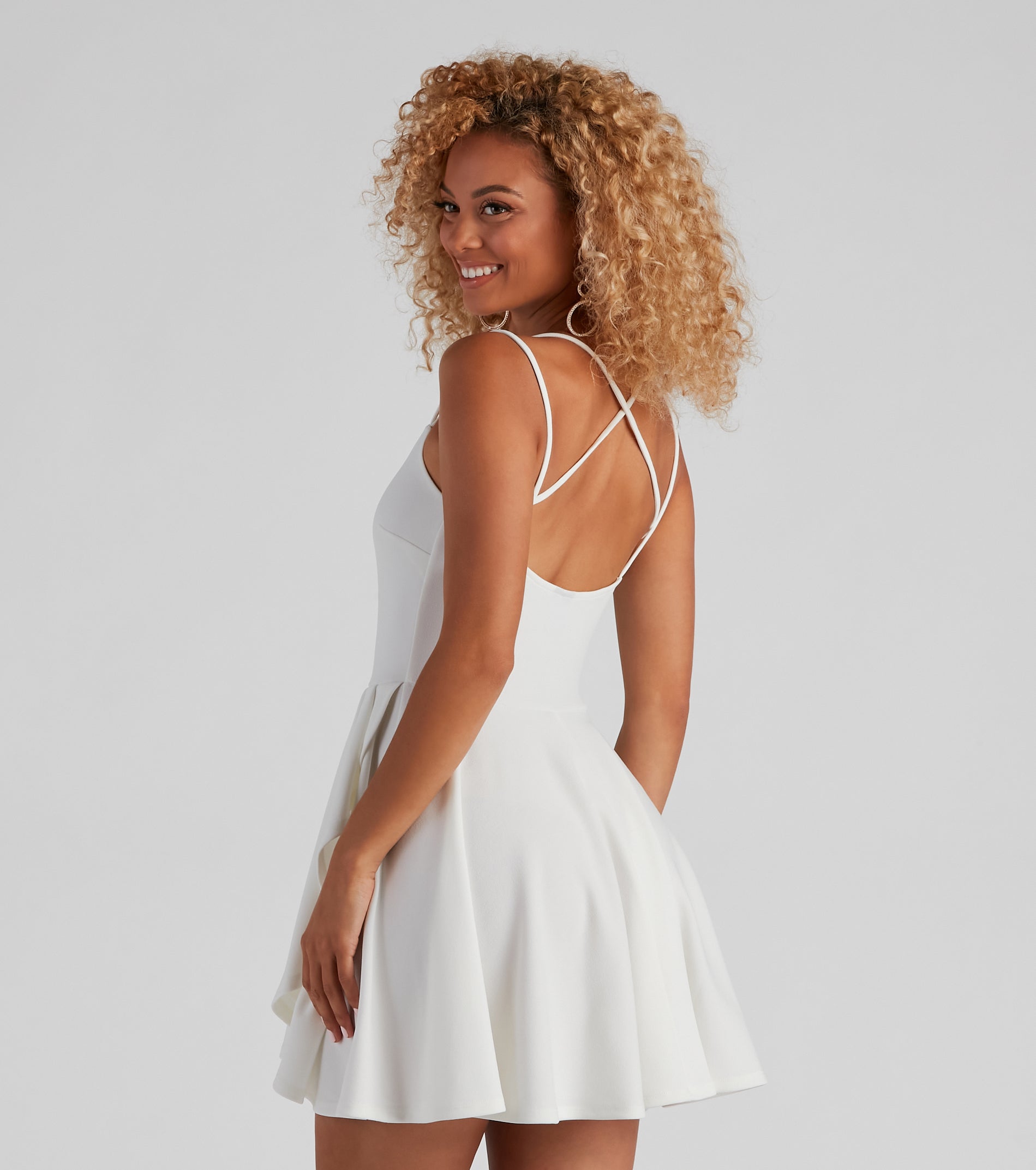 Major Flirt Sleeveless Skater Dress - Image 8
