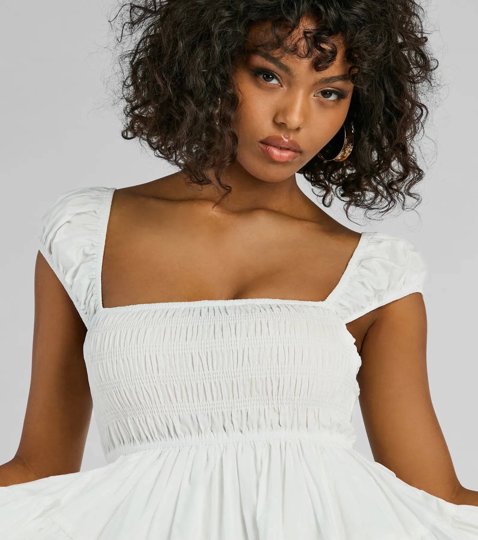 Sunny Days Square Neck Tie-Back Skater Short Dress - Image 3