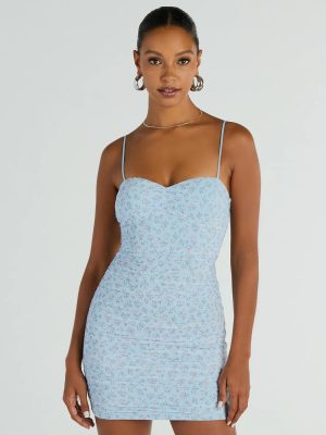 Sweet Feelings Sleeveless Ditsy Floral Mini Dress