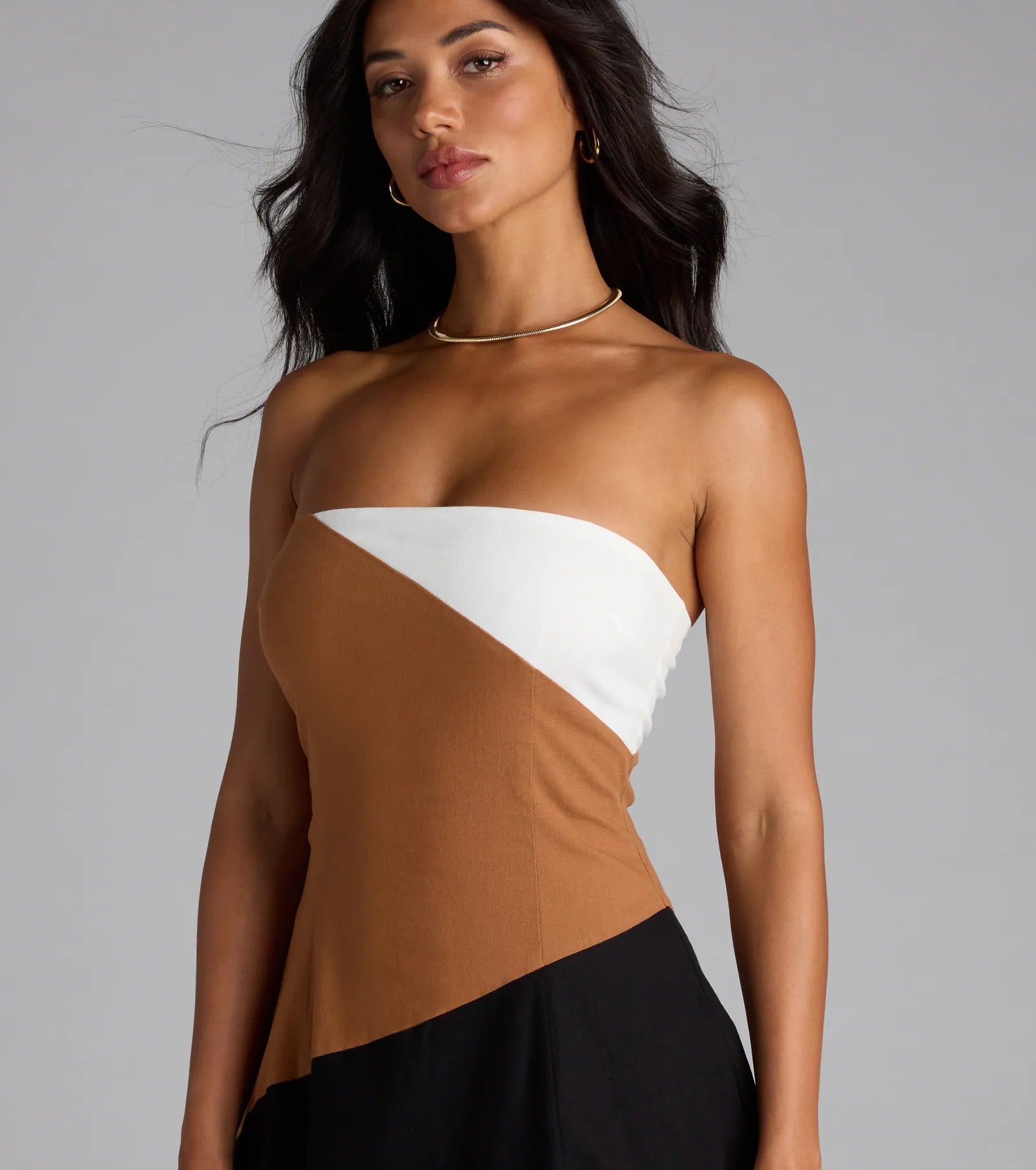 Picture Perfect Color Block Midi Dress - Image 3