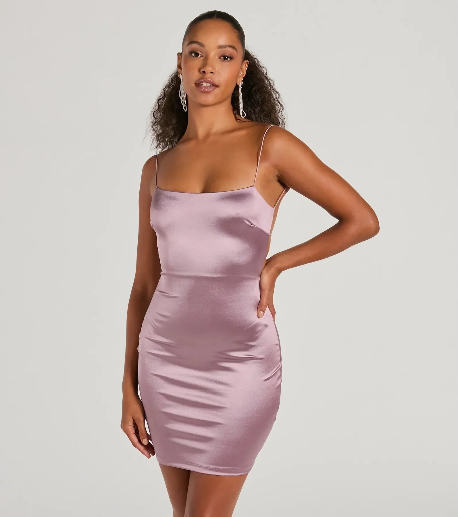 Sleek and Stunning Satin Mini Dress - Image 9