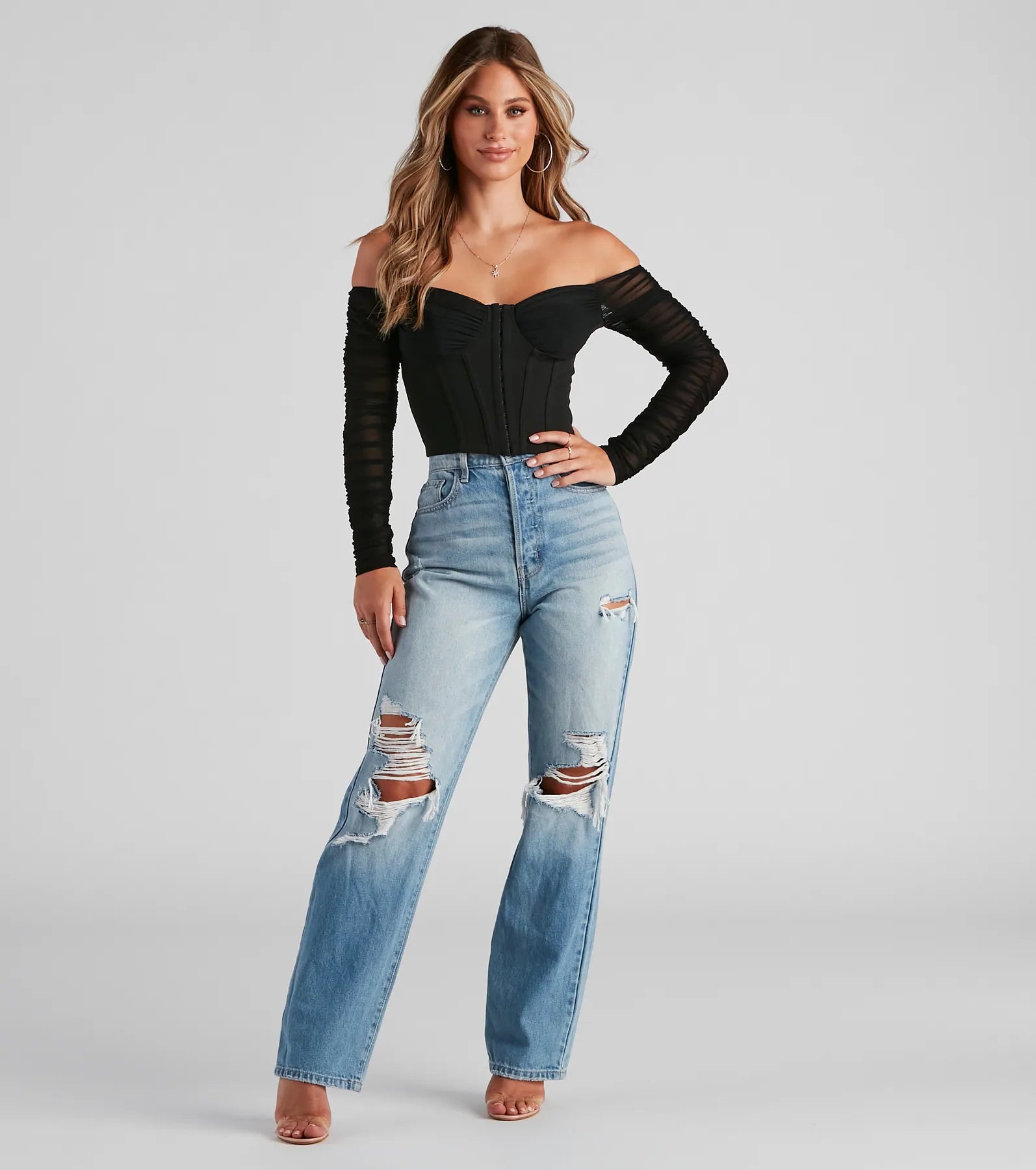 Ruched Moment Cropped Bustier - Image 15