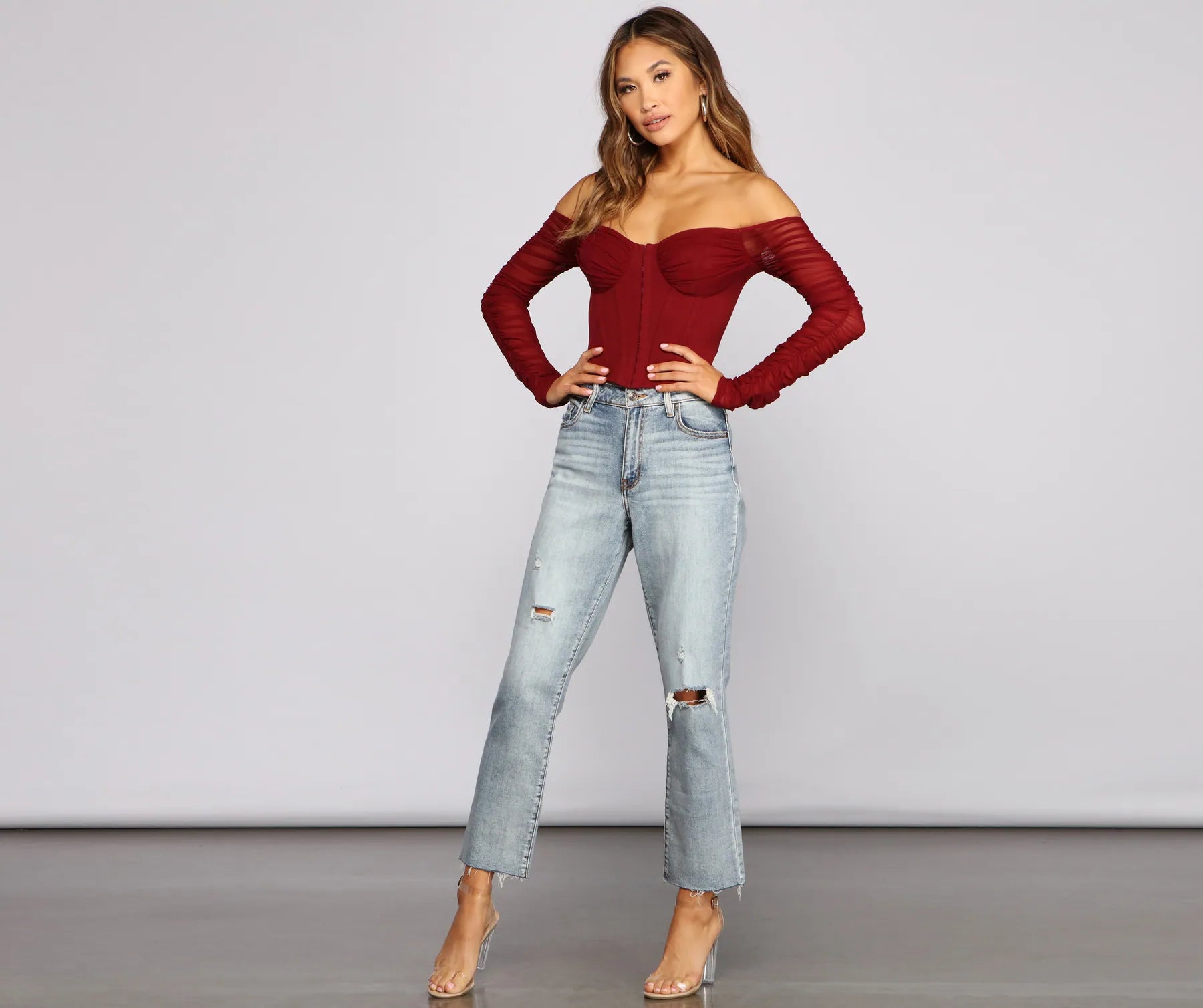 Ruched Moment Cropped Bustier - Image 12