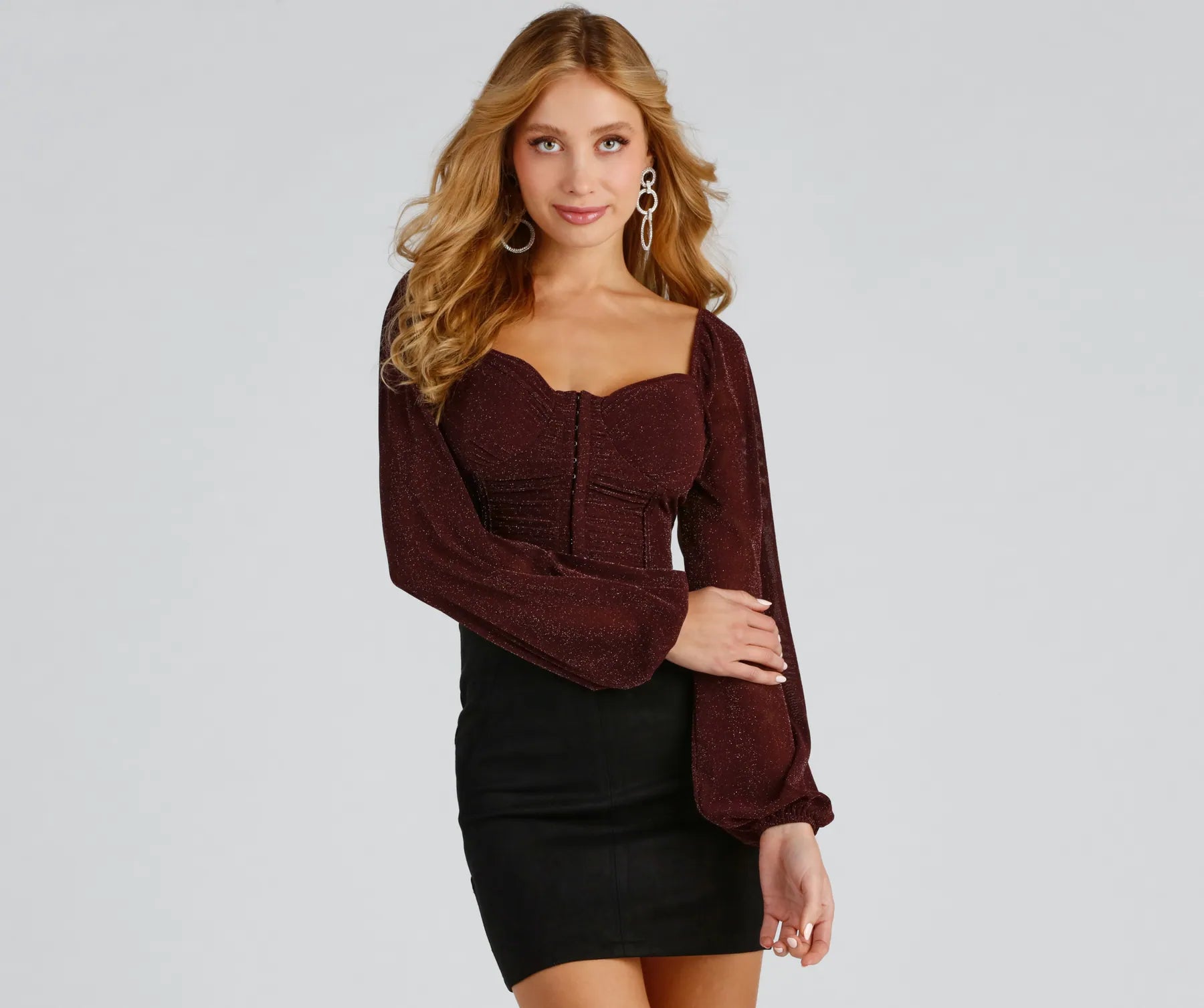 Be Mine Sparkle Knit Bustier - Image 7