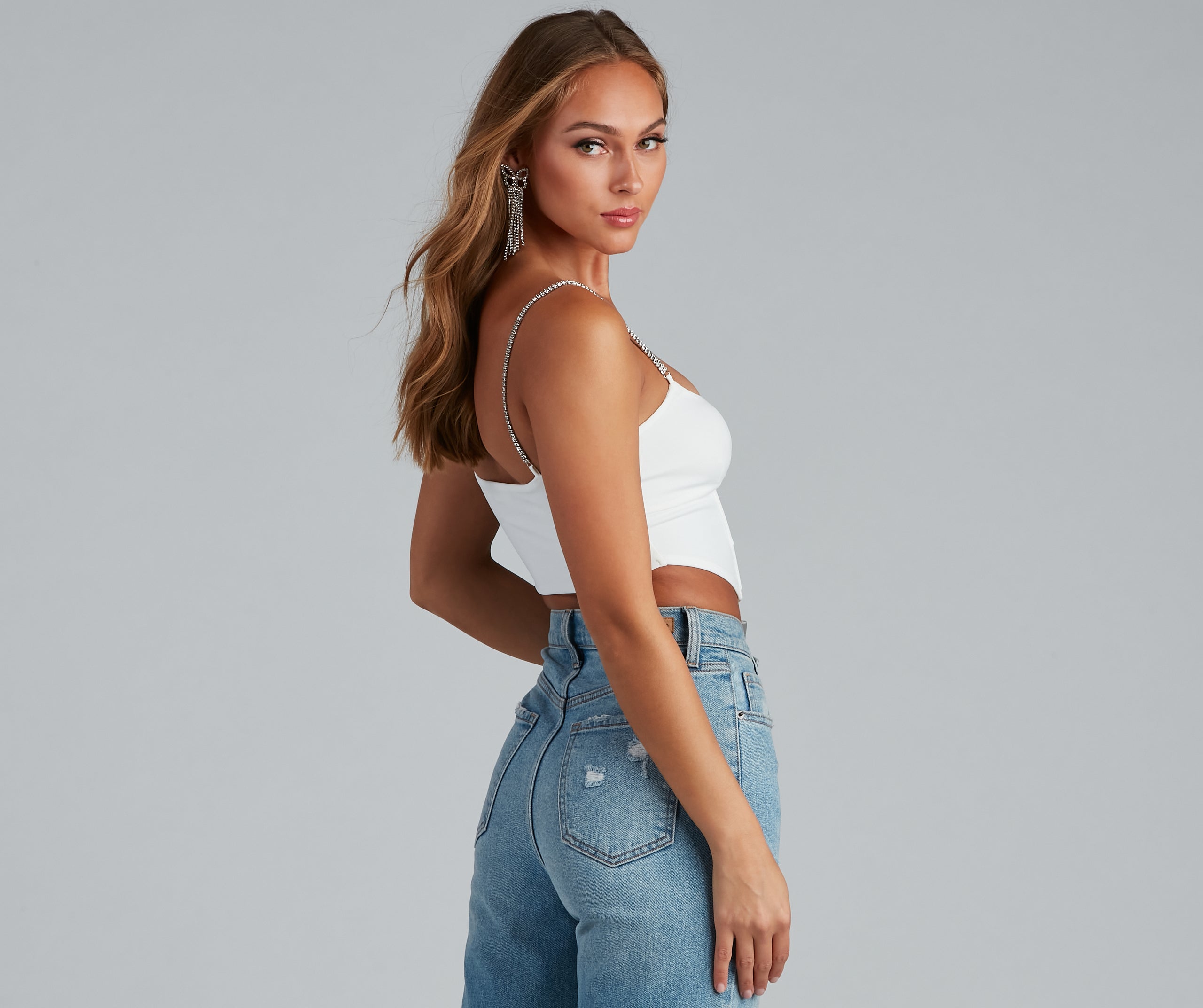 Step Up The Glam Cropped Bustier - Image 6