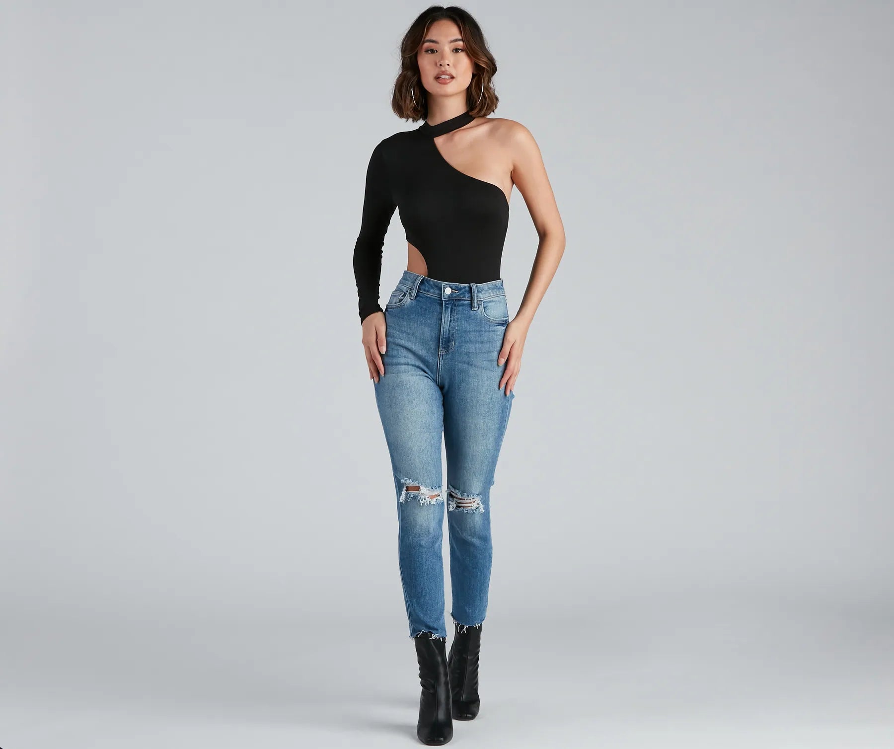 Sultry Cutouts Fitted Bodysuit - Image 3