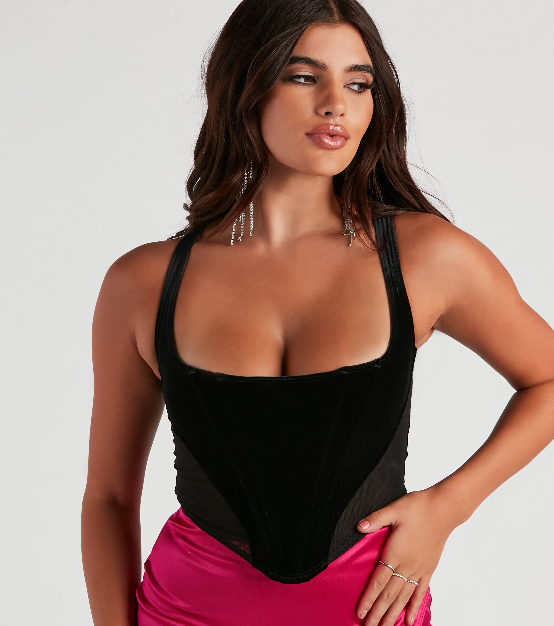Velvet Vixen Cropped Bustier - Image 5