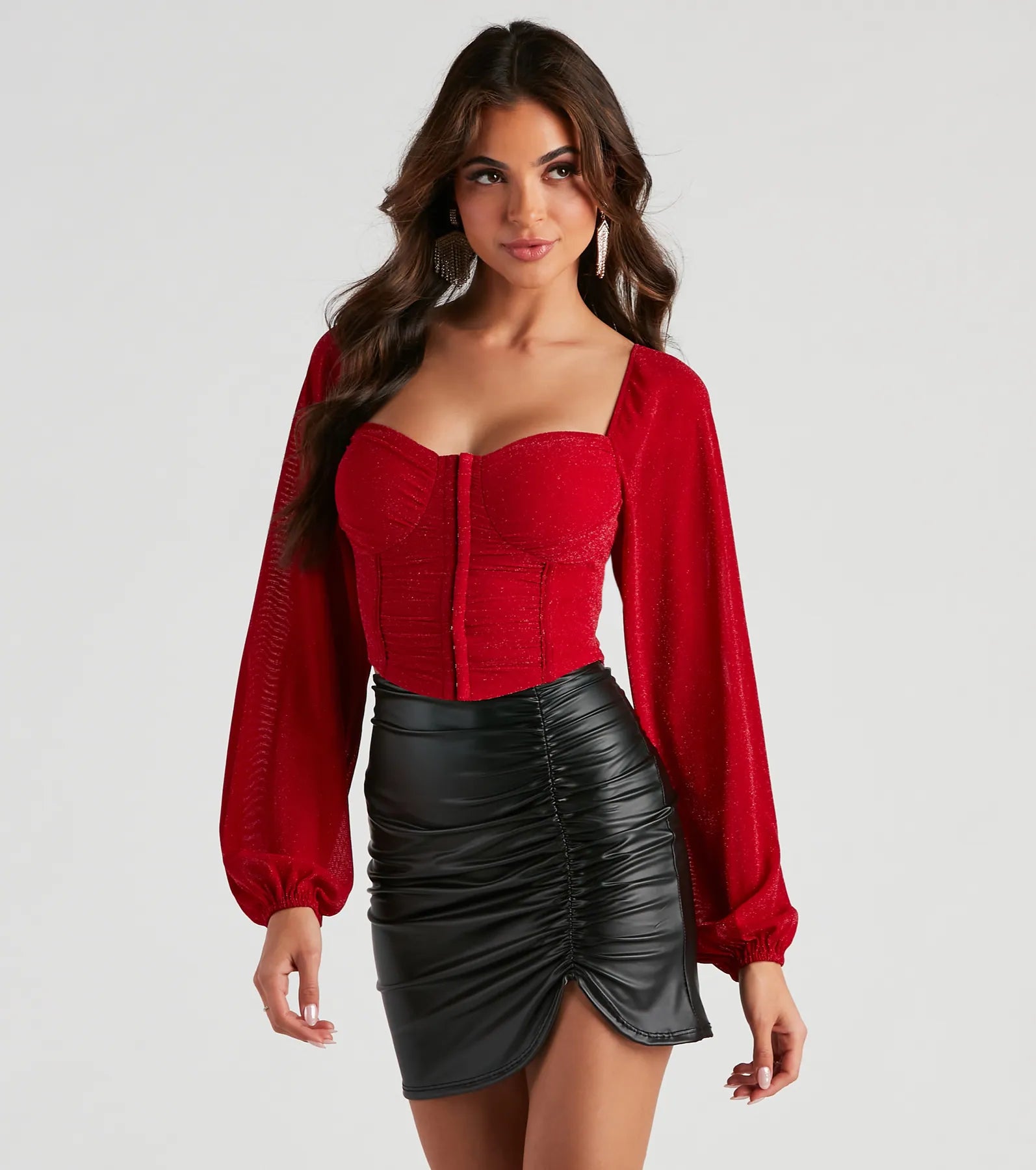 Be Mine Sparkle Knit Bustier - Image 10