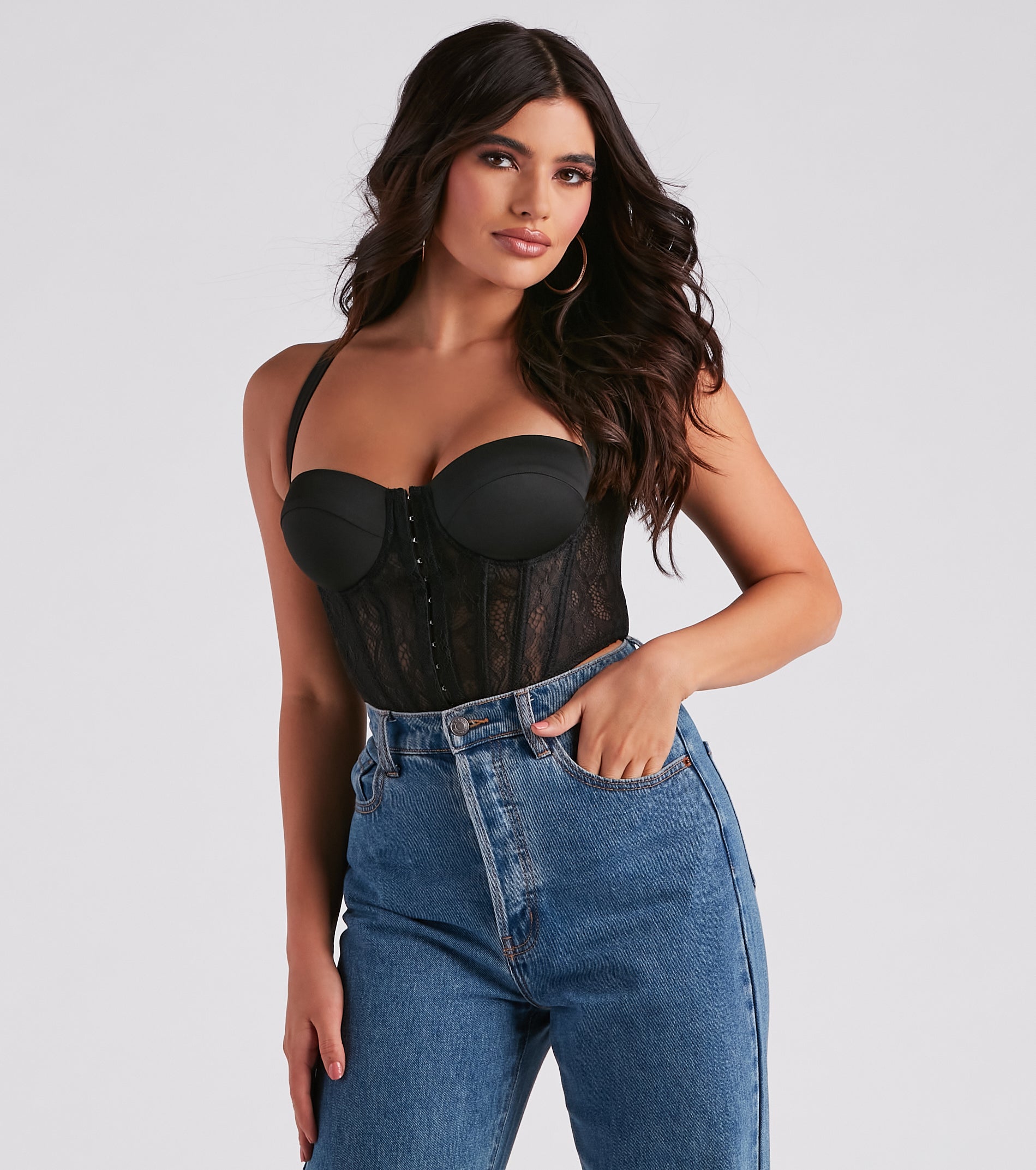 Lace Take Note Sweetheart Corset - Image 5
