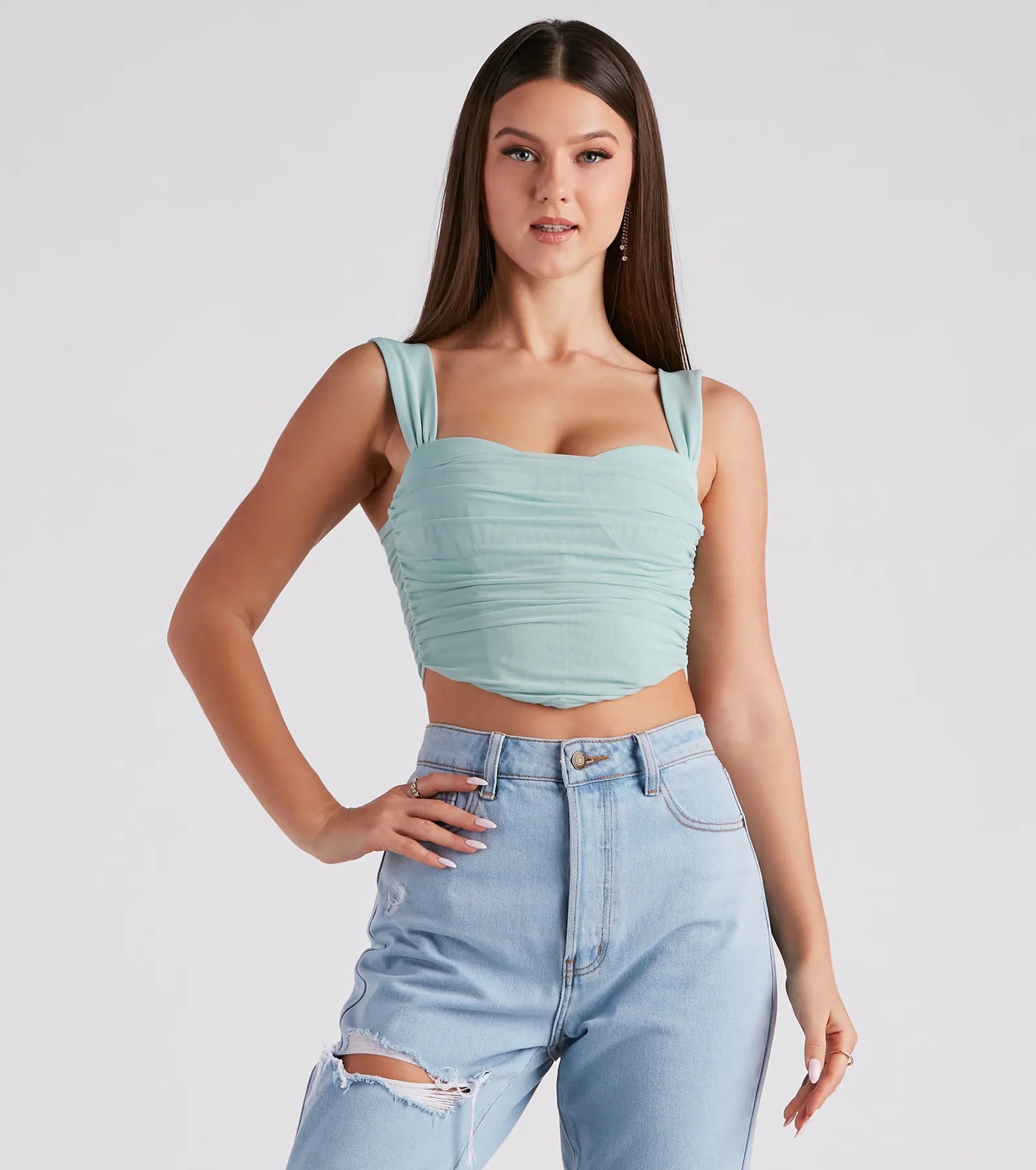 Who's That Girl Ruched Bustier - Image 5
