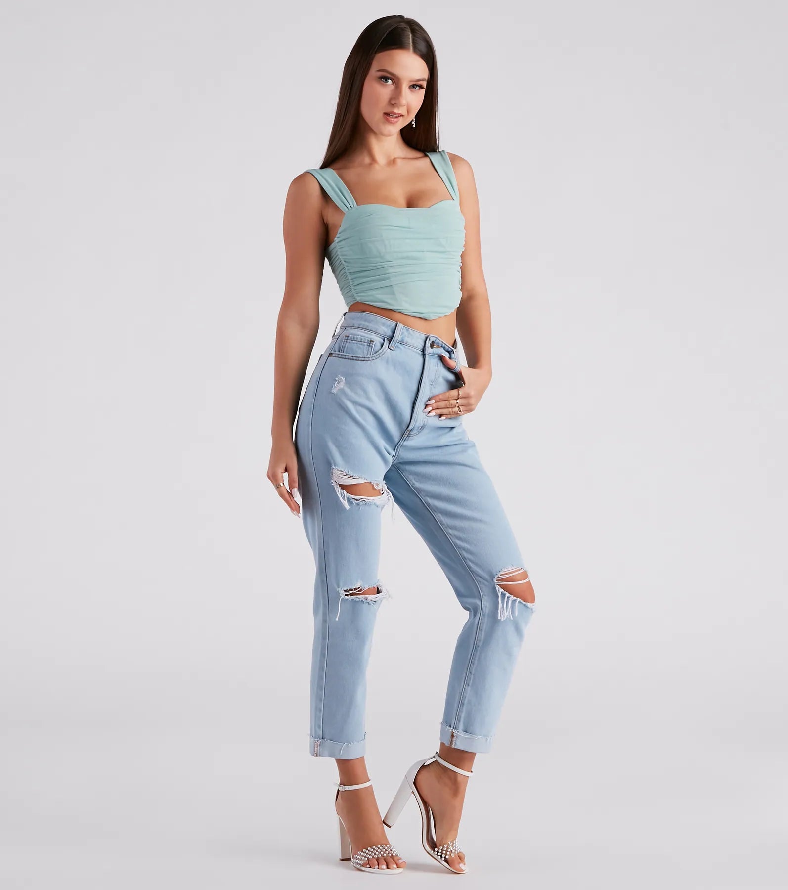 Who's That Girl Ruched Bustier - Image 7
