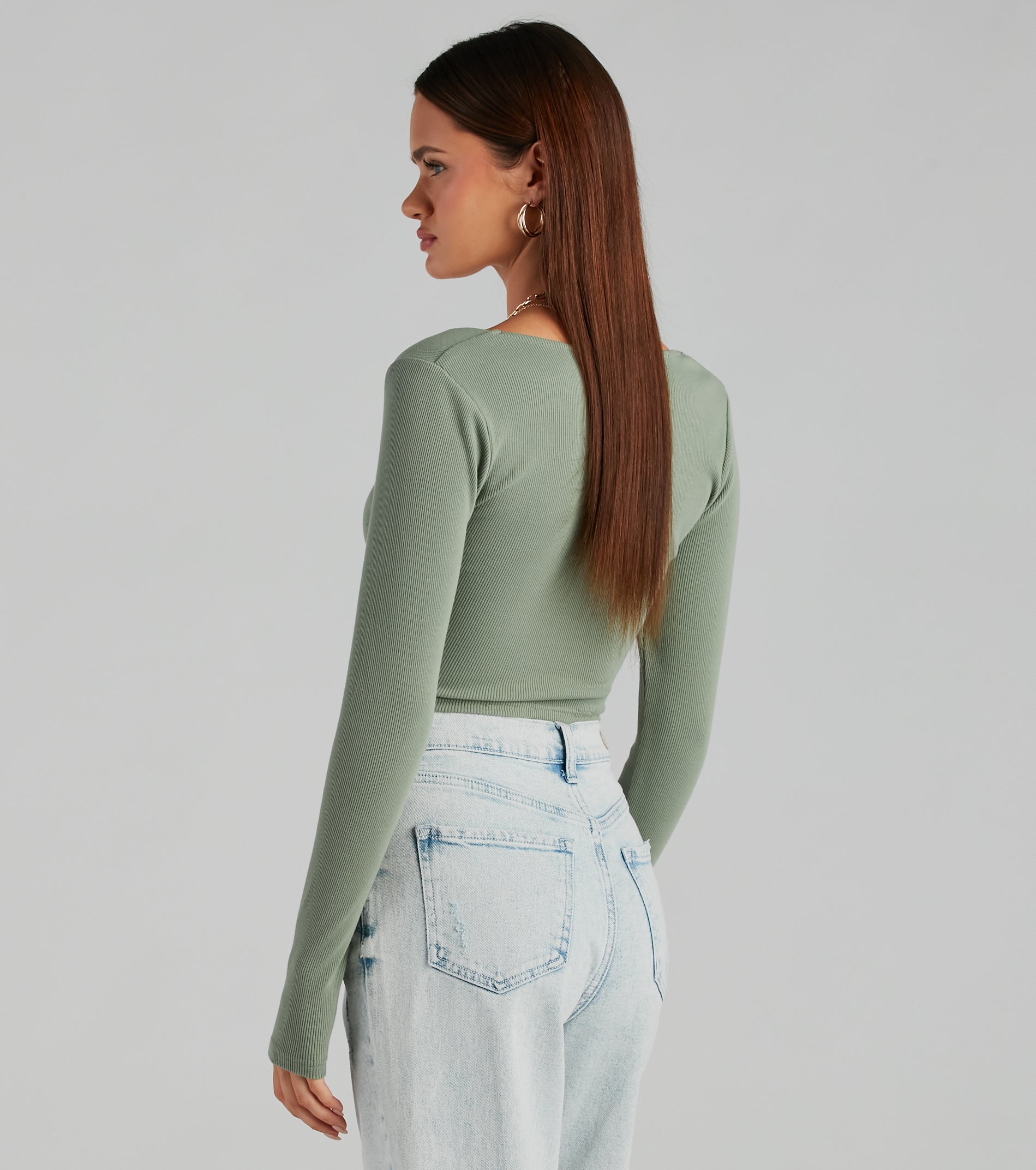 Keep It Tight Rib Knit Corset Crop Top - Image 10