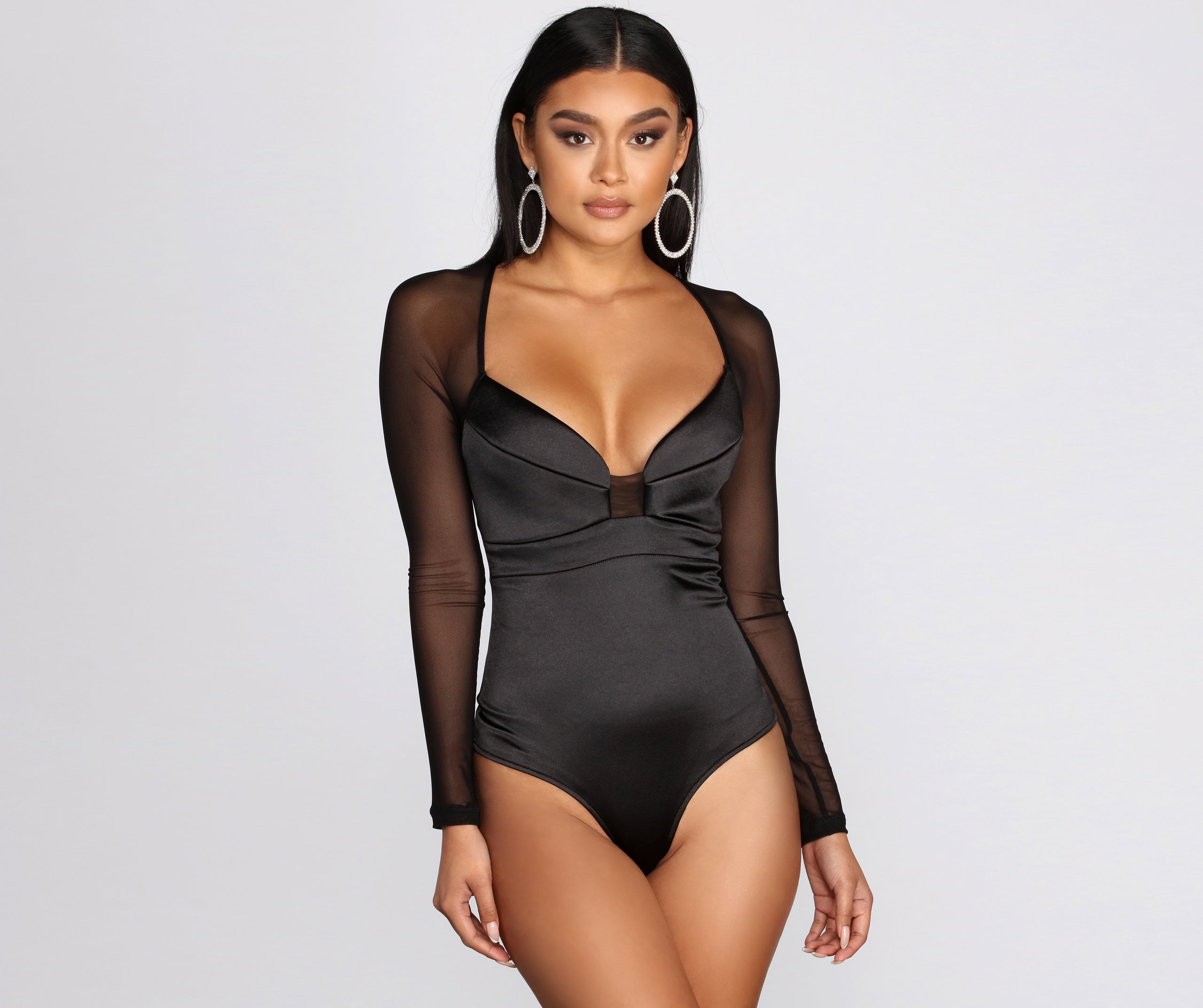 Major Sweetheart Satin Bodysuit - Image 5
