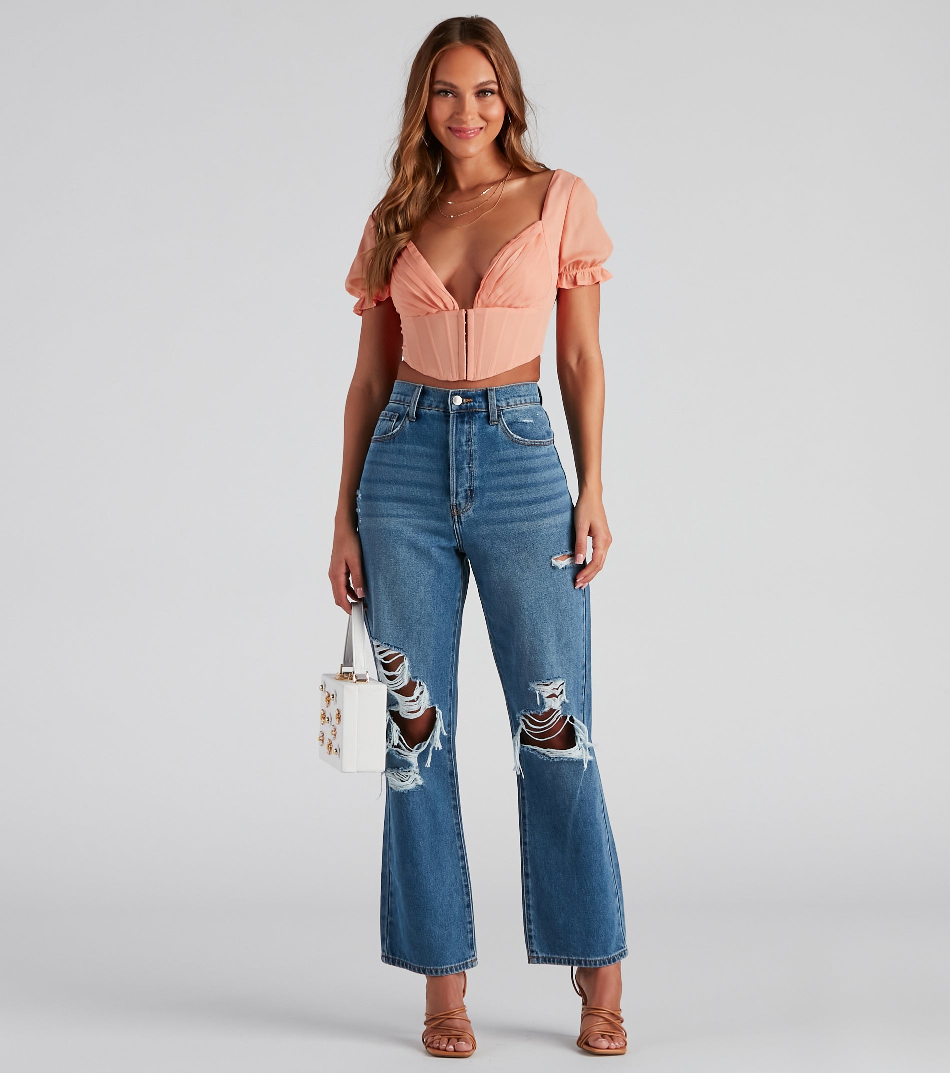If You Pleats Crepe Bustier - Image 3