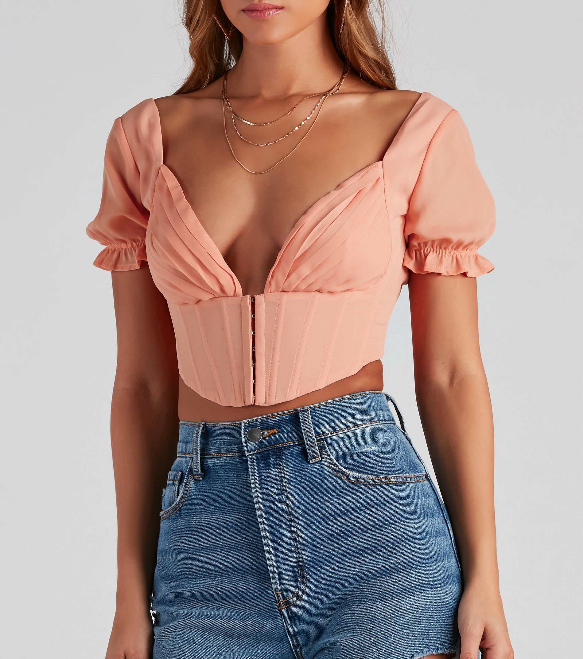 If You Pleats Crepe Bustier - Image 4