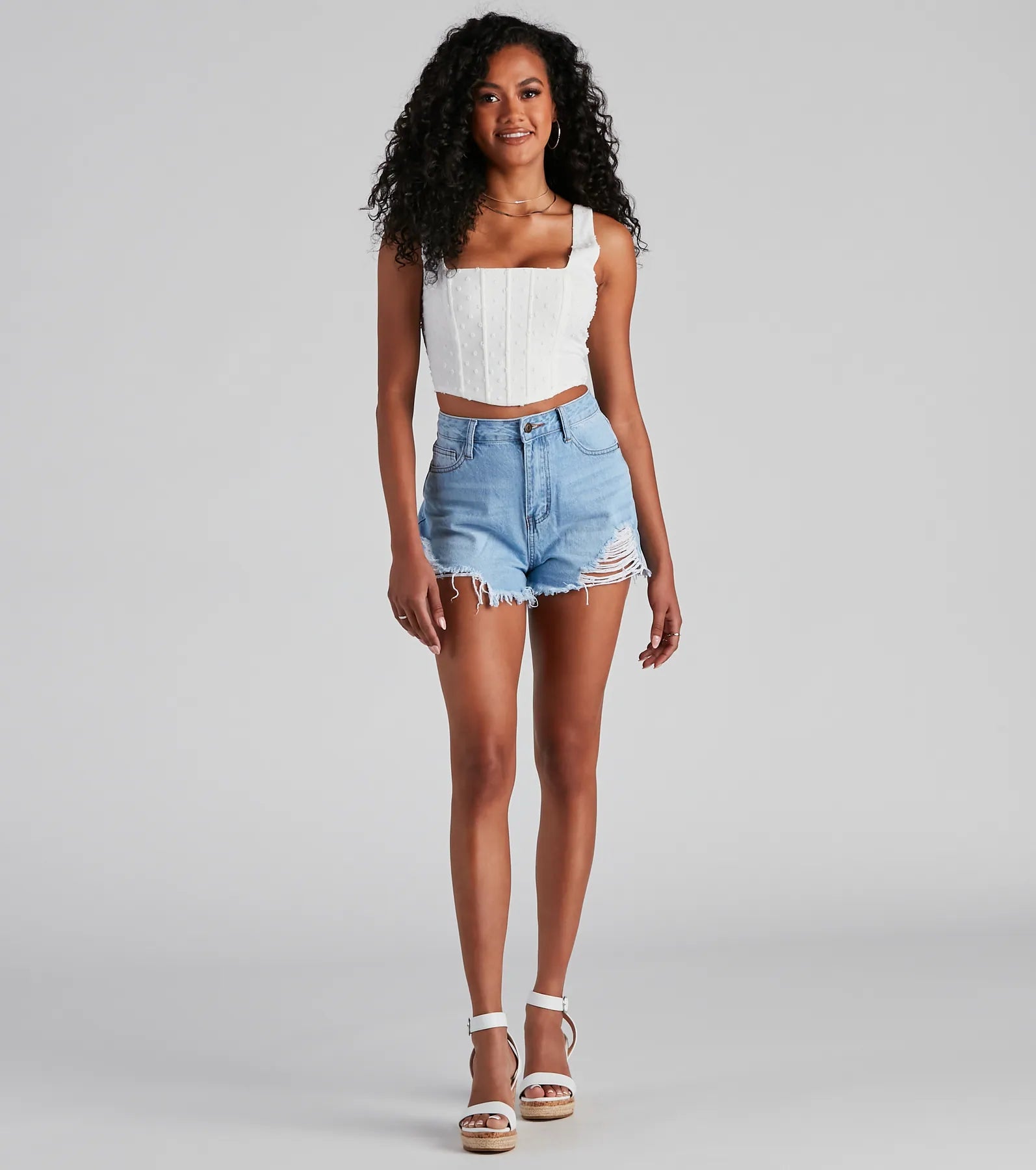 Style On Top Swiss Dot Corset - Image 3