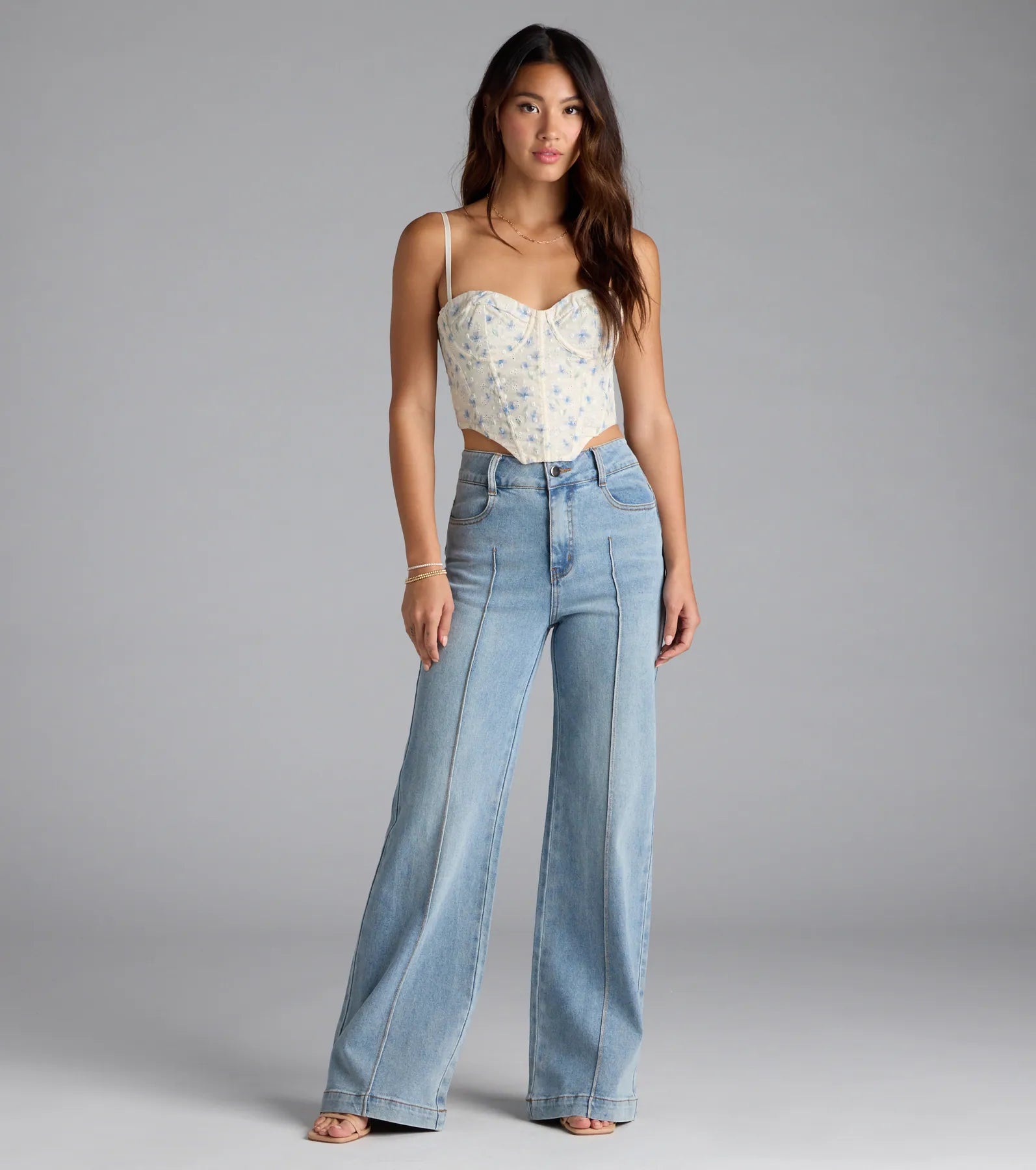 Picturesque Cutie Lace-Up Floral Bustier - Image 4