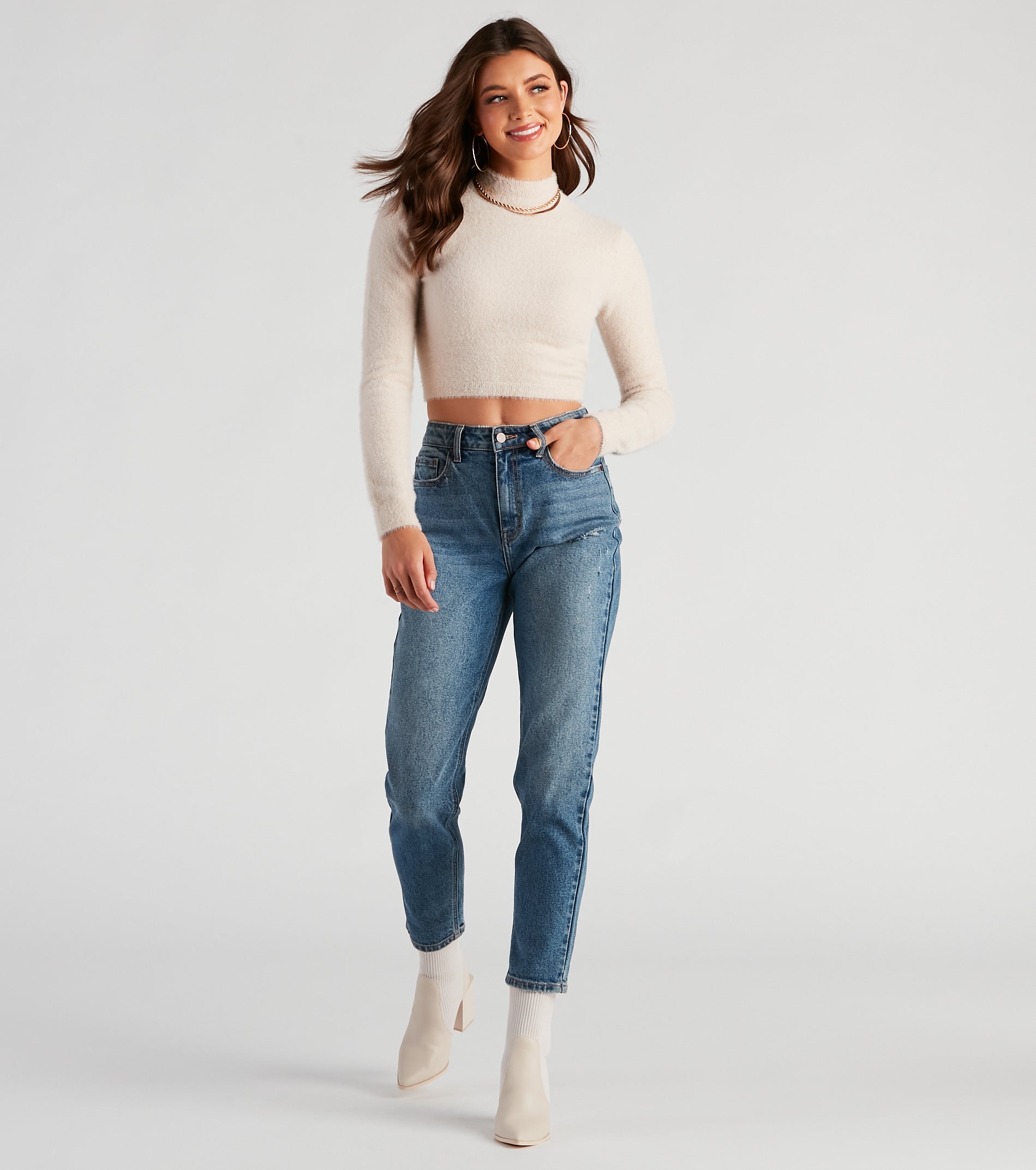 Spine Chilling Eyelash Knit Sweater - Image 5