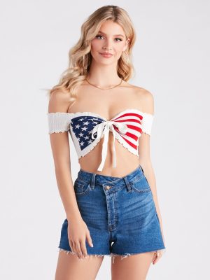 Miss Americana Rib Knit Crop Top