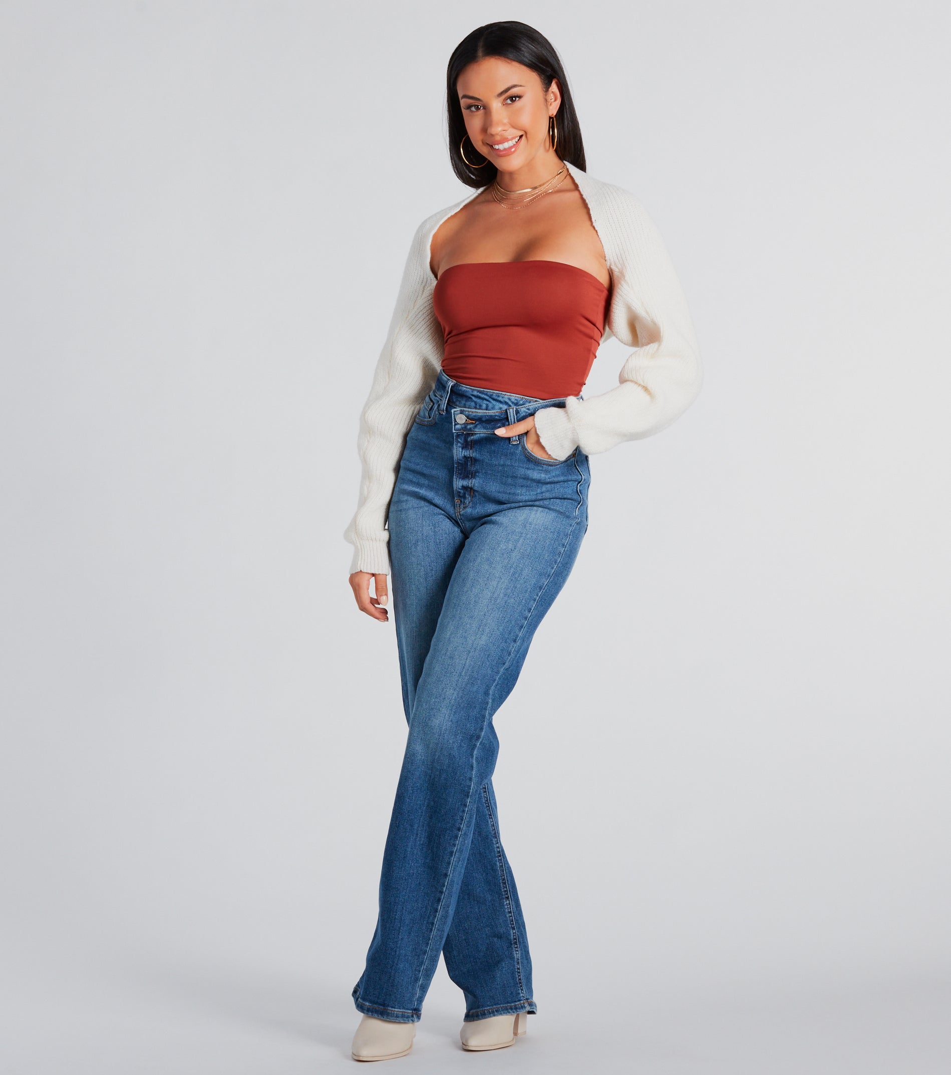 Cozy Fave Sweater Knit Bolero - Image 3