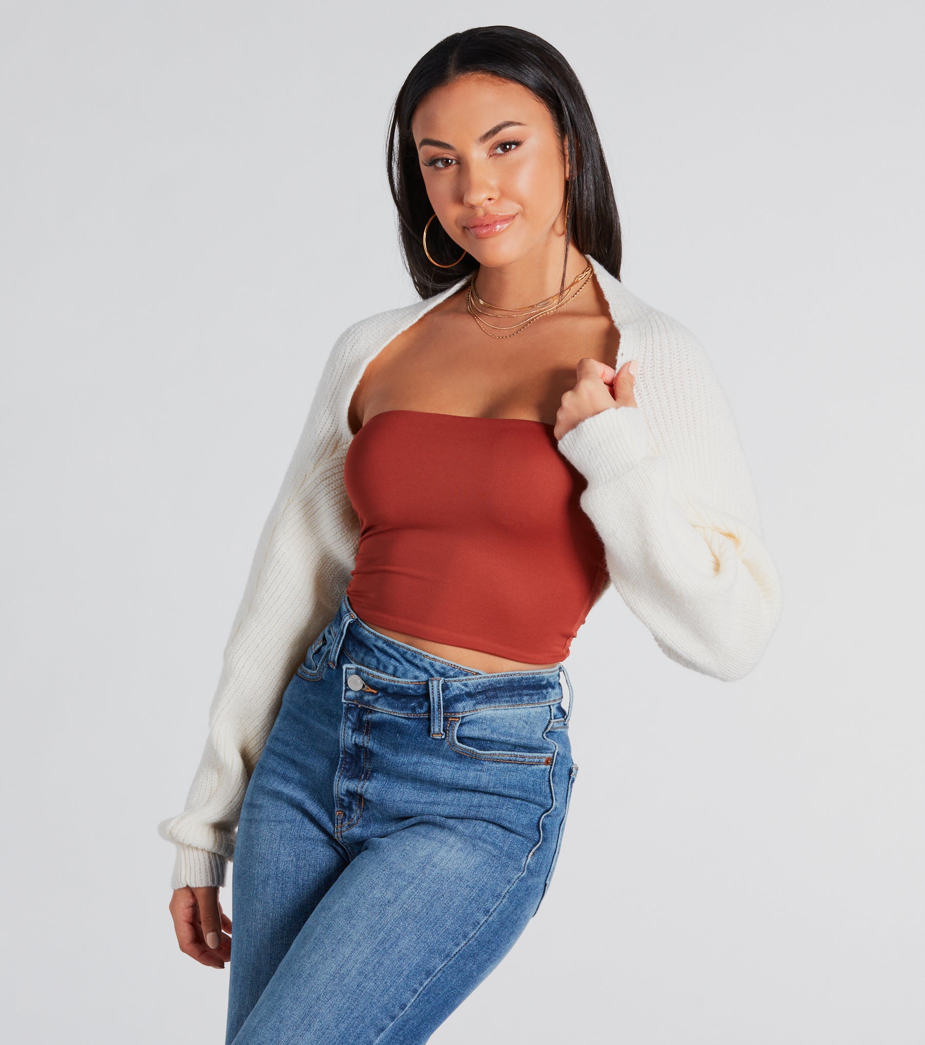 Cozy Fave Sweater Knit Bolero - Image 4