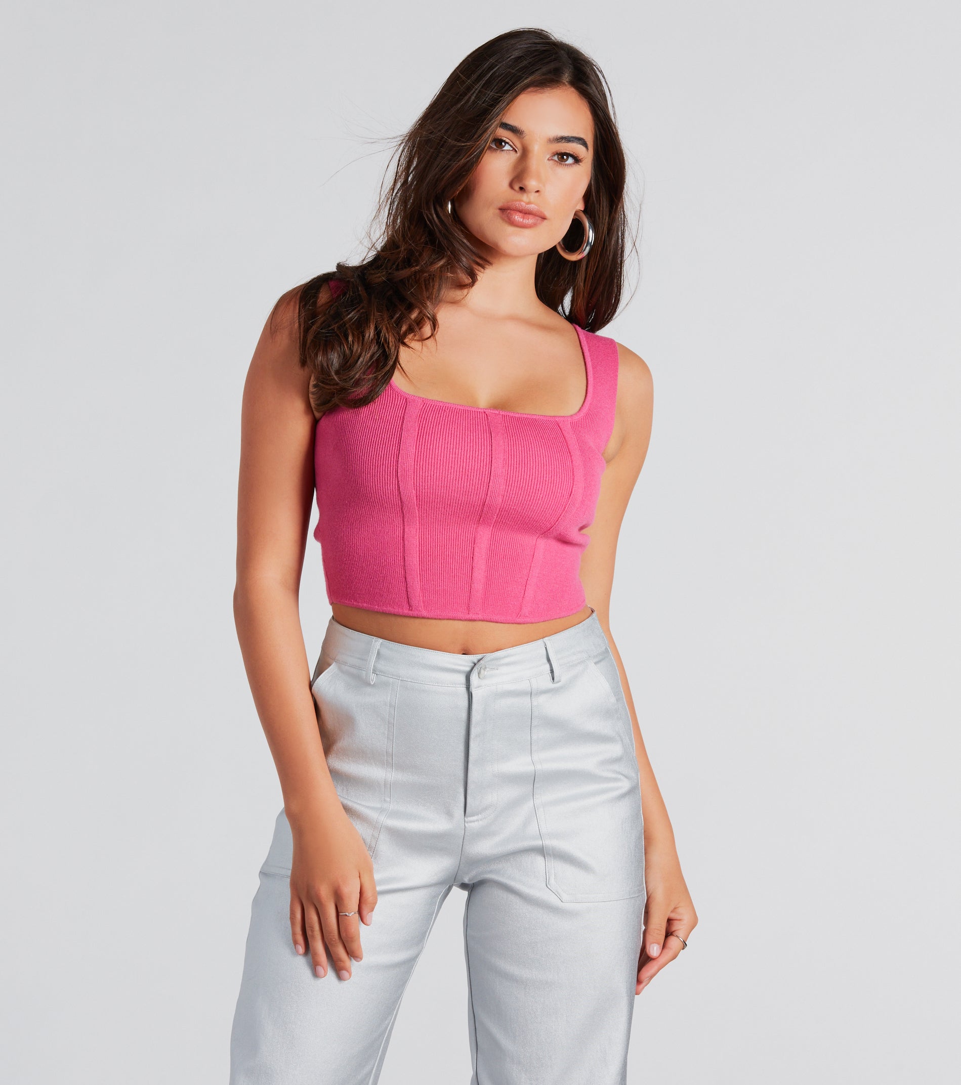 Looking Snatched Cropped Corset Tank - Image 5