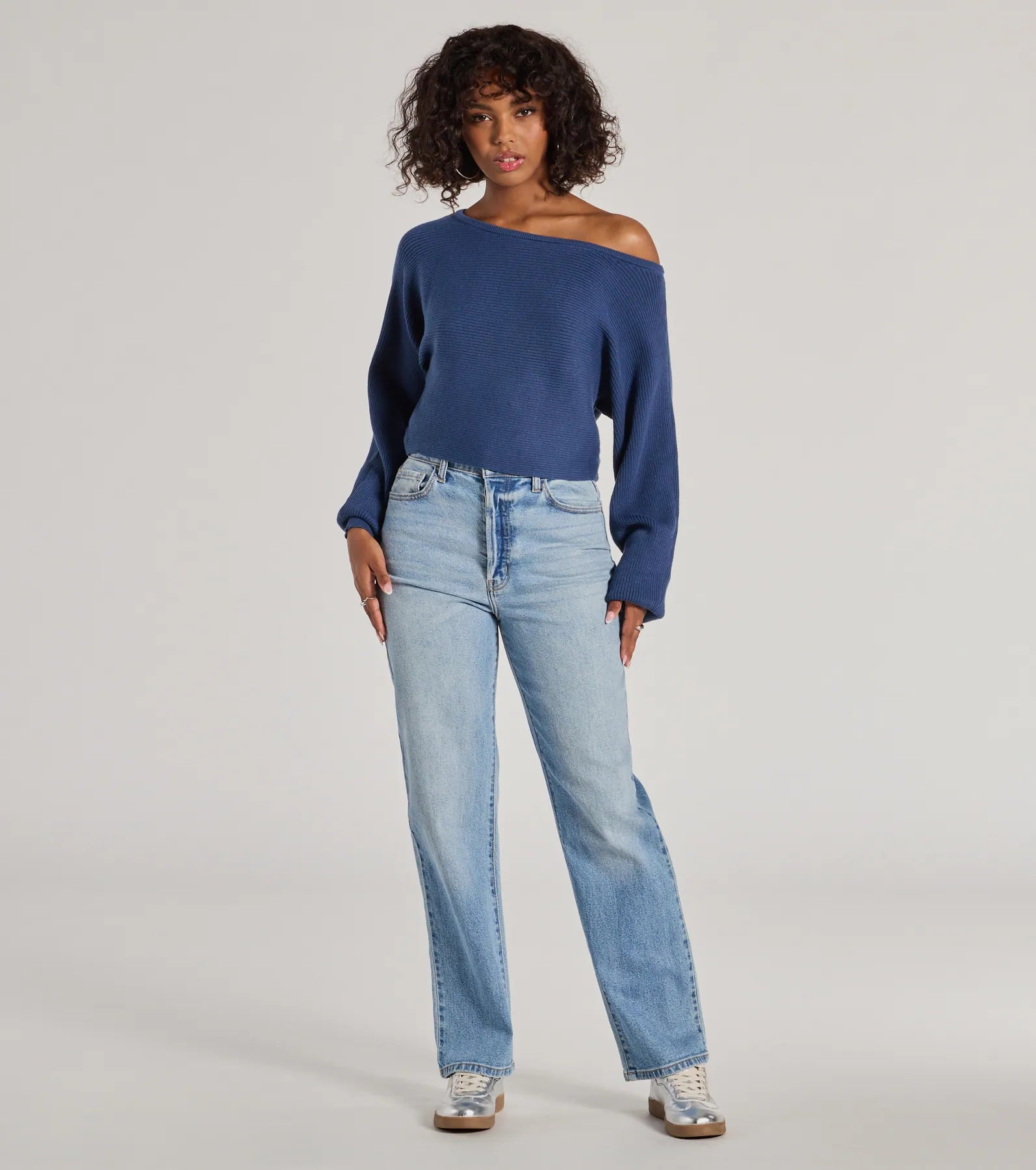 Cozy Cutie Ribbed Knit Boat Neck Sweater - Image 3