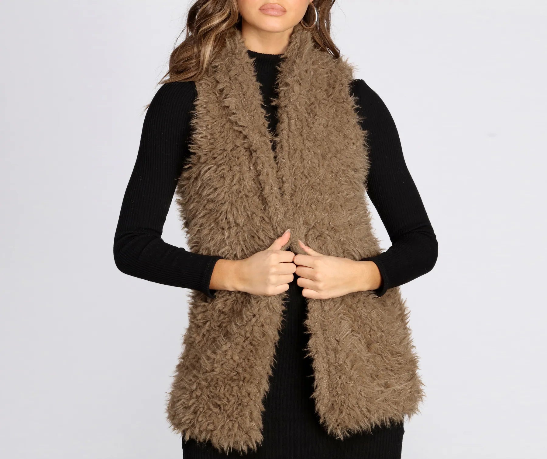 Feelin' Frisky Faux Fur Vest - Image 3