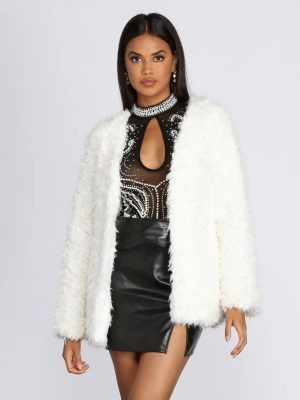 Major Glam Faux Fur Jacket