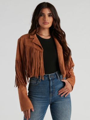 Tootin' Cute Faux Suede Jacket