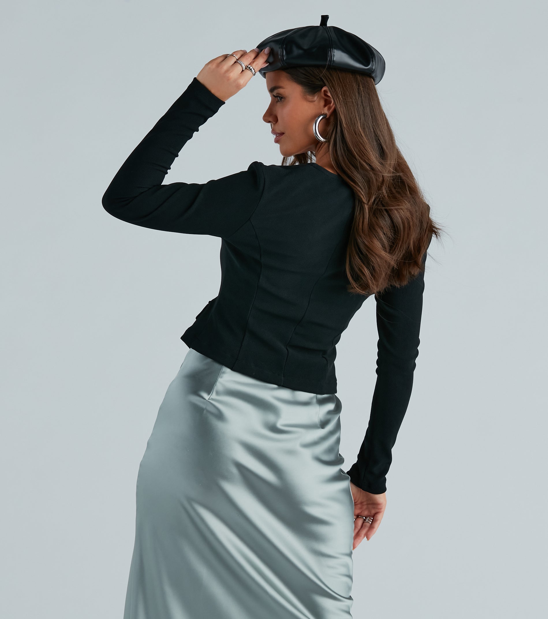 Dress To Impress Cropped Blazer Top - Image 2