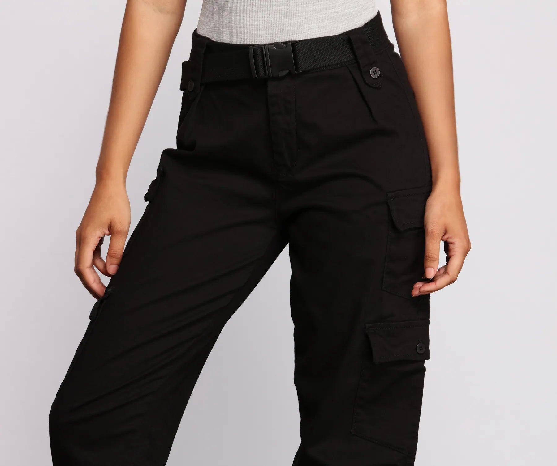 Belted Cargo Joggers - Image 3