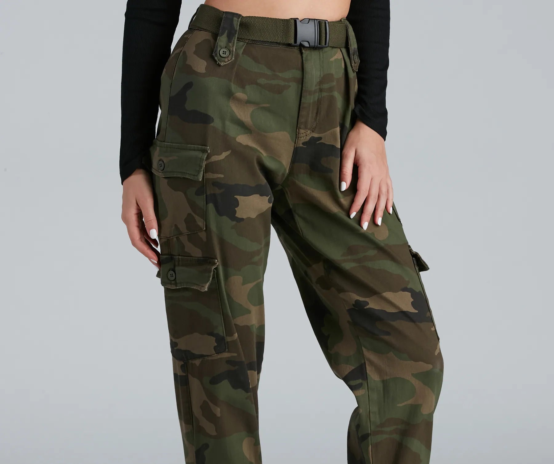 Belted Cargo Joggers - Image 7