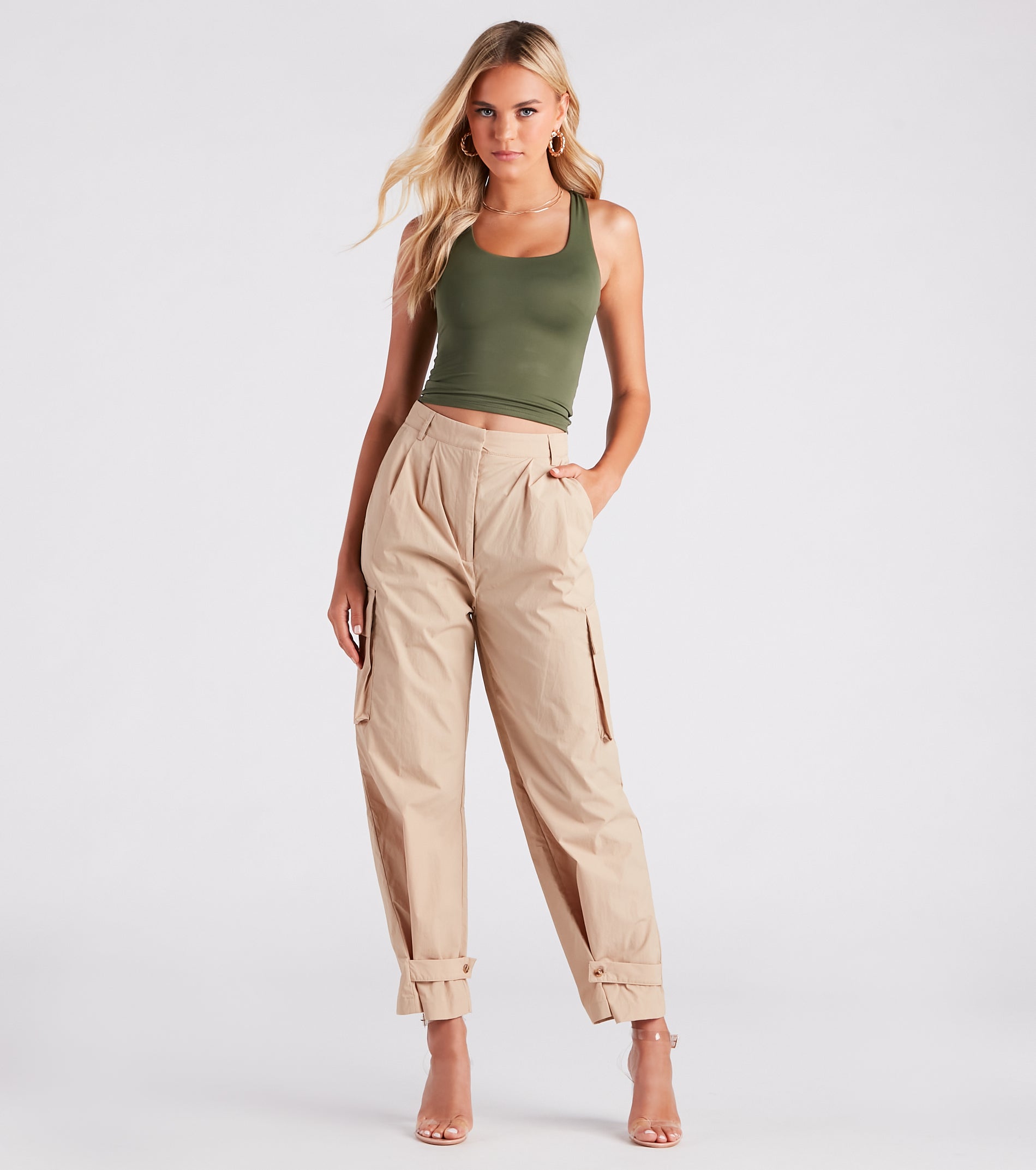Weekend Style High-Rise Cargo Pants - Image 6