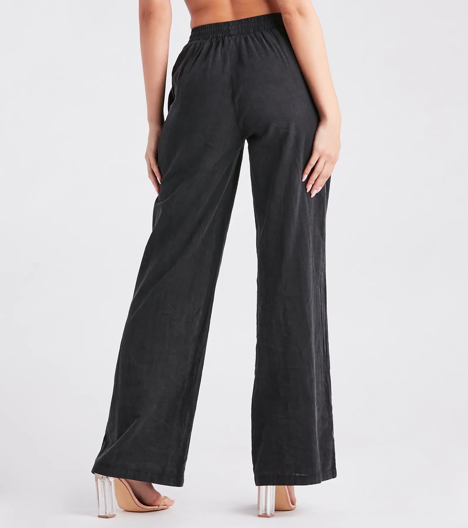 Weekend By The Bay Cotton Wide-Leg Pants - Image 3