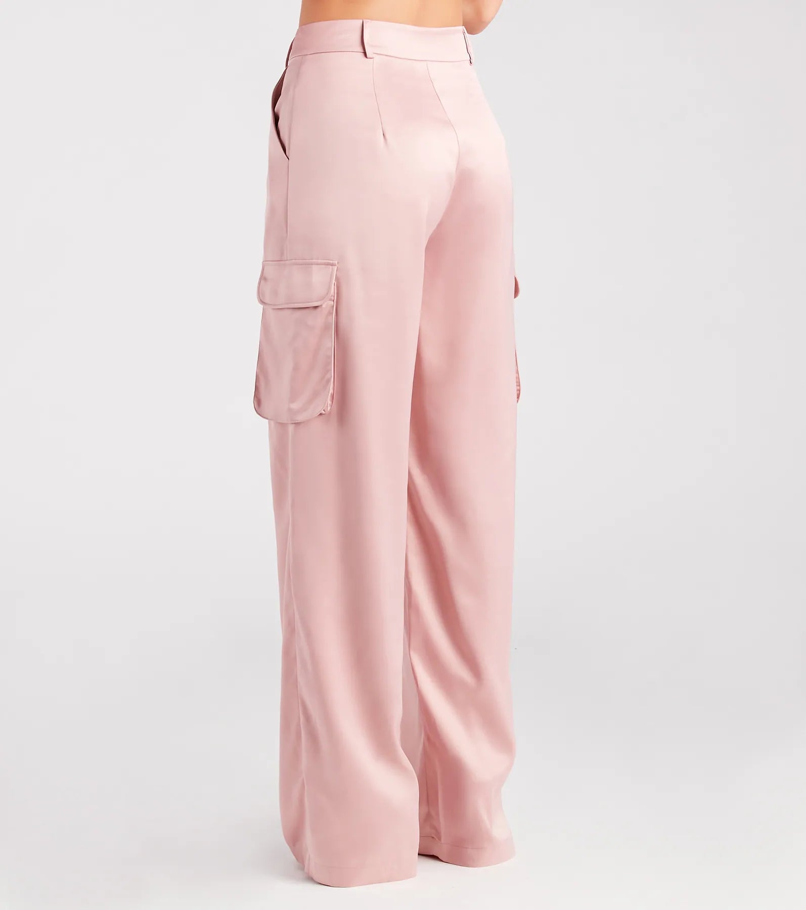 Dress Me Up Satin Straight-Leg Cargo Pants - Image 7