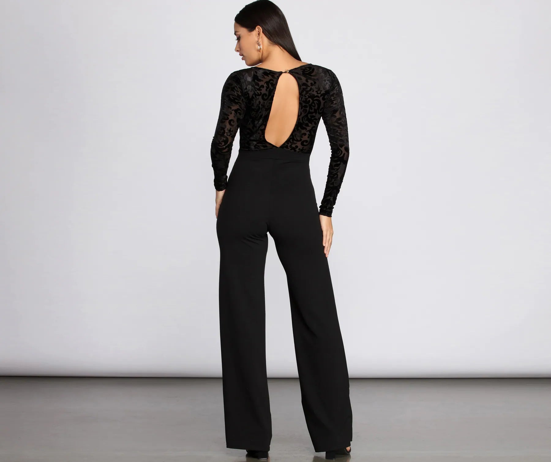 Mesh Burnout Jumpsuit - Image 2